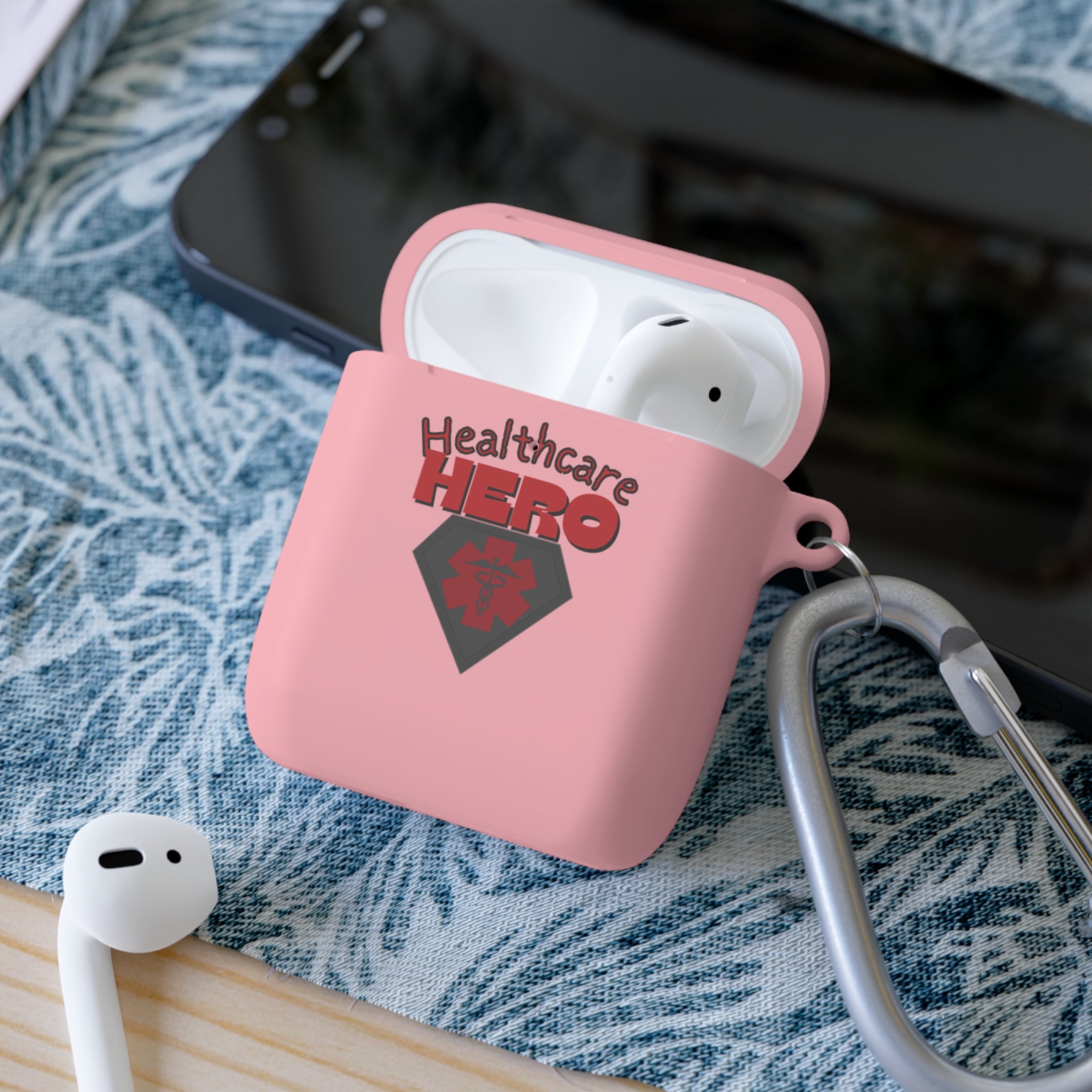 Healthcare Hero AirPods/Pro Case Cover(RedBlack)|Medical Staff Cover for AirPods|Airpod Case For First Responders|