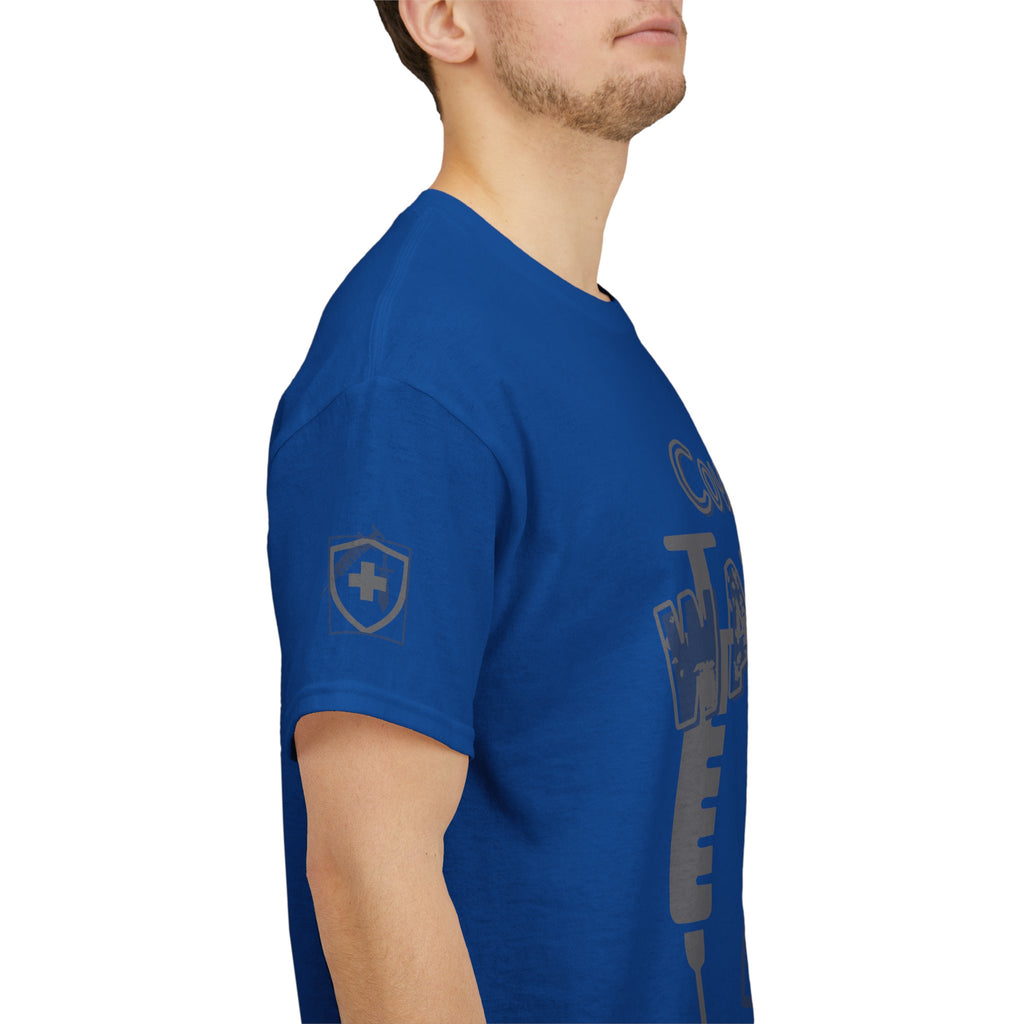 COVID Warrior Nurse & EMS T-Shirt(Blue|Grey) | Medical Staff Tribute Tee | EMS Casual Tee |