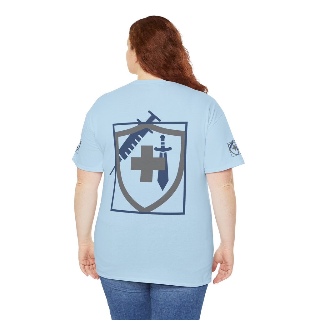 COVID Warrior Nurse & EMS T-Shirt(Blue|Grey) | Medical Staff Tribute Tee | EMS Casual Tee |
