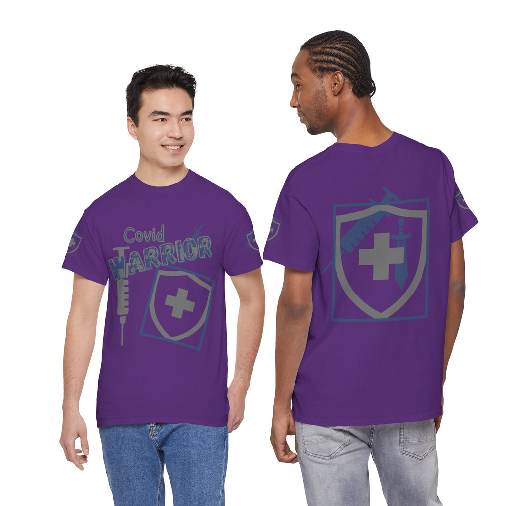 COVID Warrior Nurse & EMS T-Shirt(Blue|Grey) | Medical Staff Tribute Tee | EMS Casual Tee |