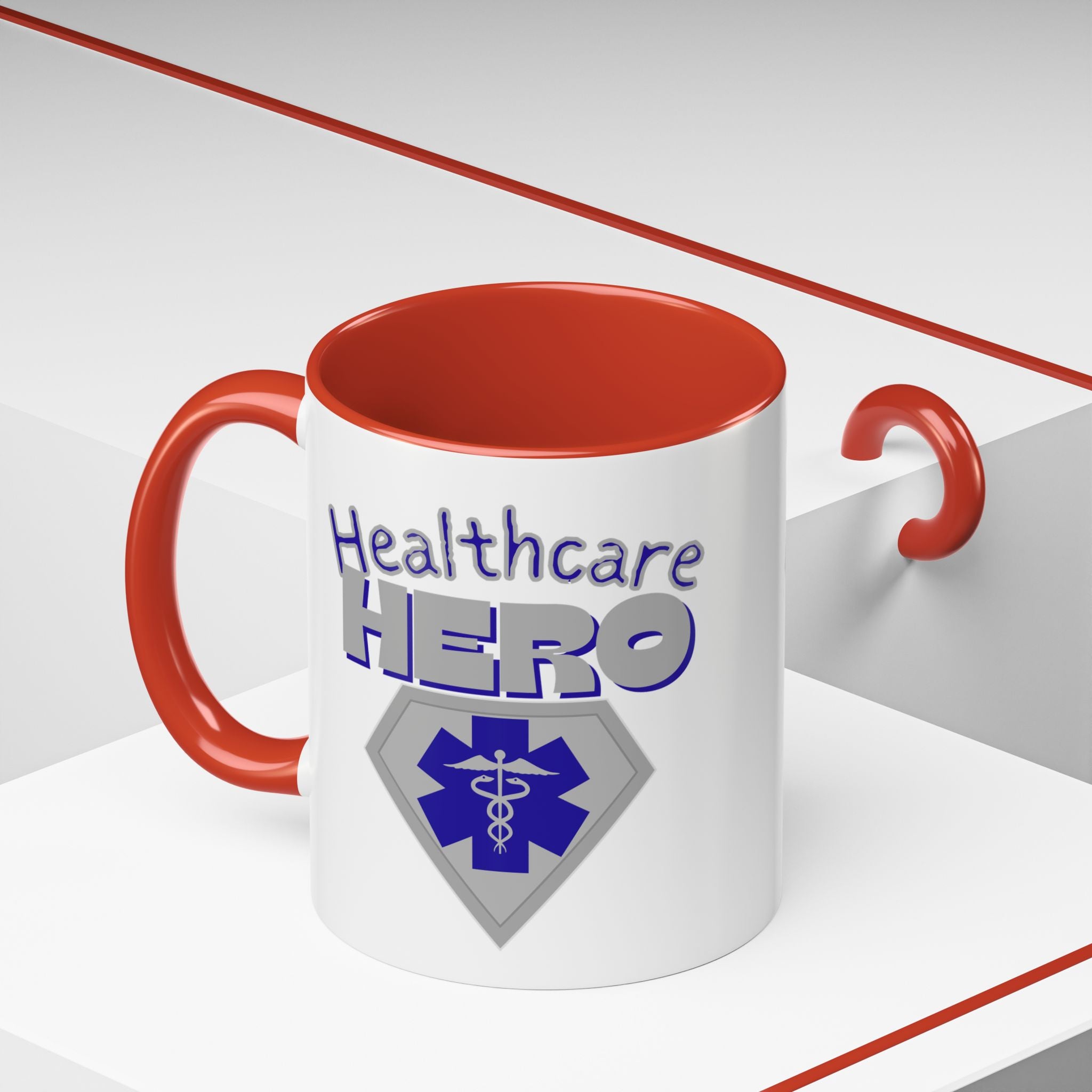 Healthcare Hero Coffee Mug | EMS Accent Mug (11/15oz)| Work Mug For Medical Workers|