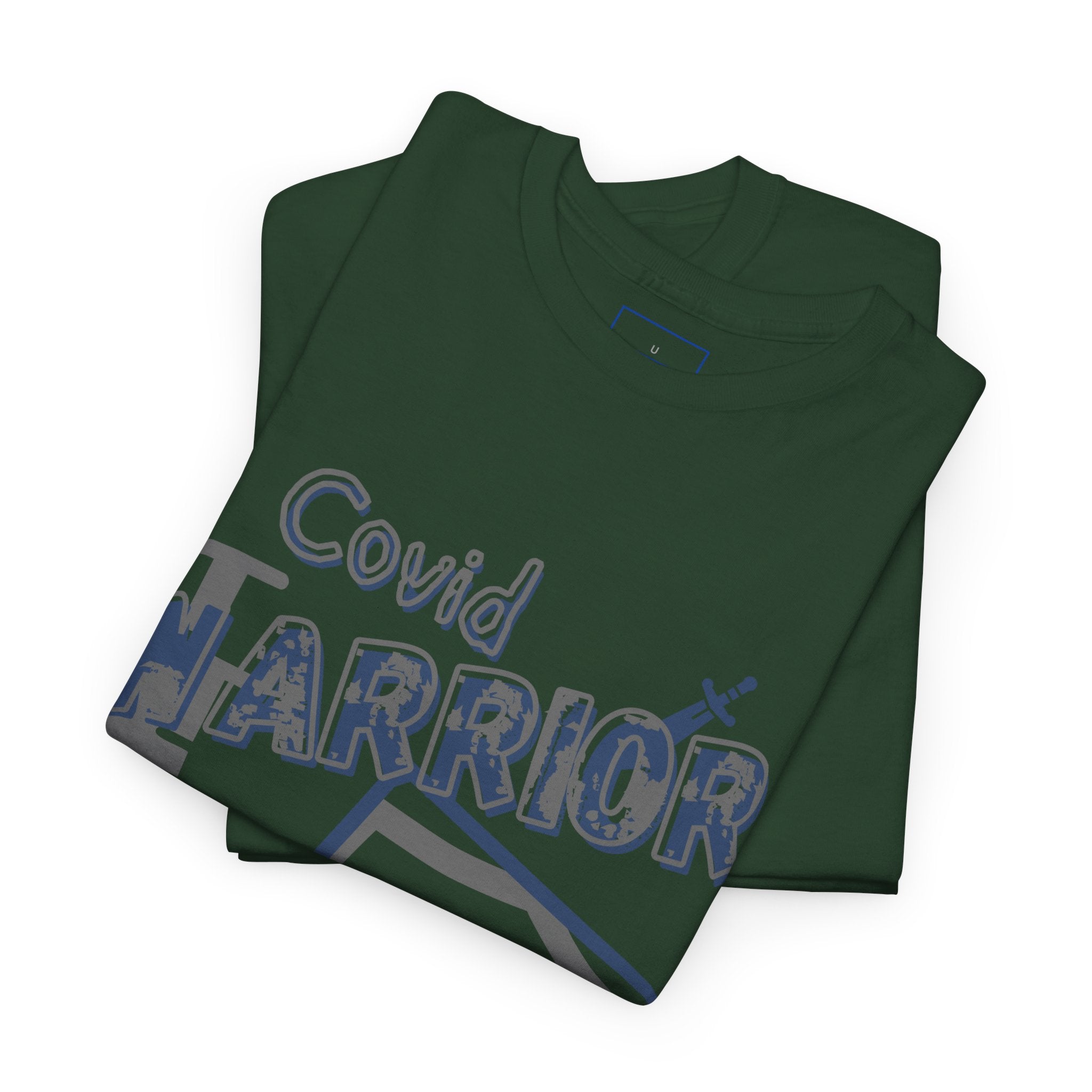 COVID Warrior Nurse & EMS T-Shirt(Blue|Grey) | Medical Staff Tribute Tee | EMS Casual Tee |