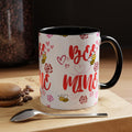 Bee Mine Mug | Valentine Bee Heart Roses Coffee Cup