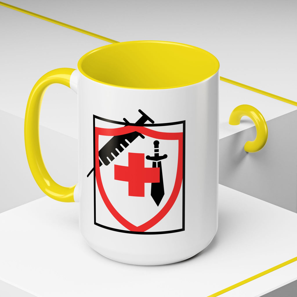 COVID Warrior Coffee Mug(Red|Black) | Vaccine Shield Accent Mug 11/15oz| Medical Staff Work Mug |