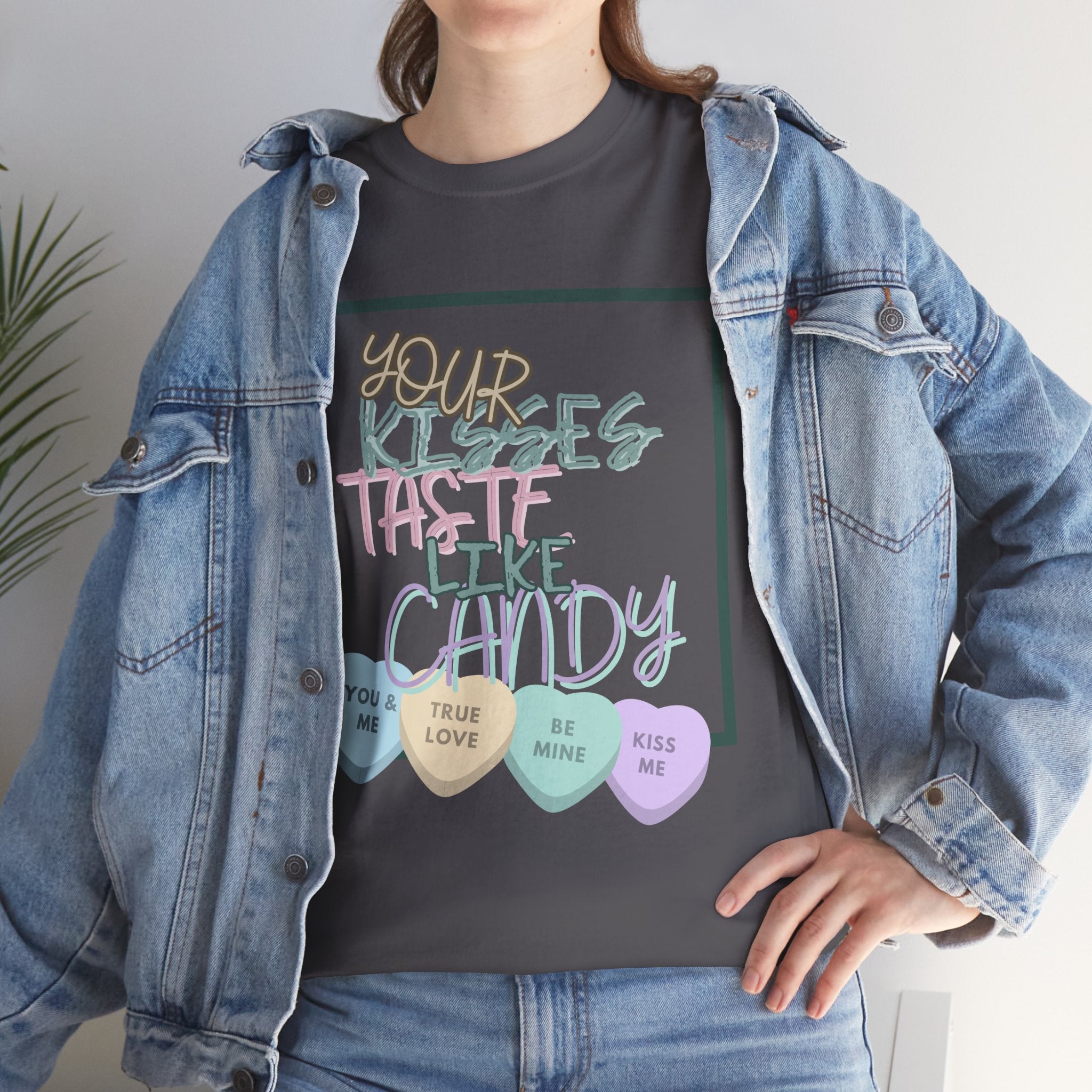 Candy Kisses Valentine's Day T Shirt | Heart T Shirt | Candy Heart Shirt | Valentines Tee