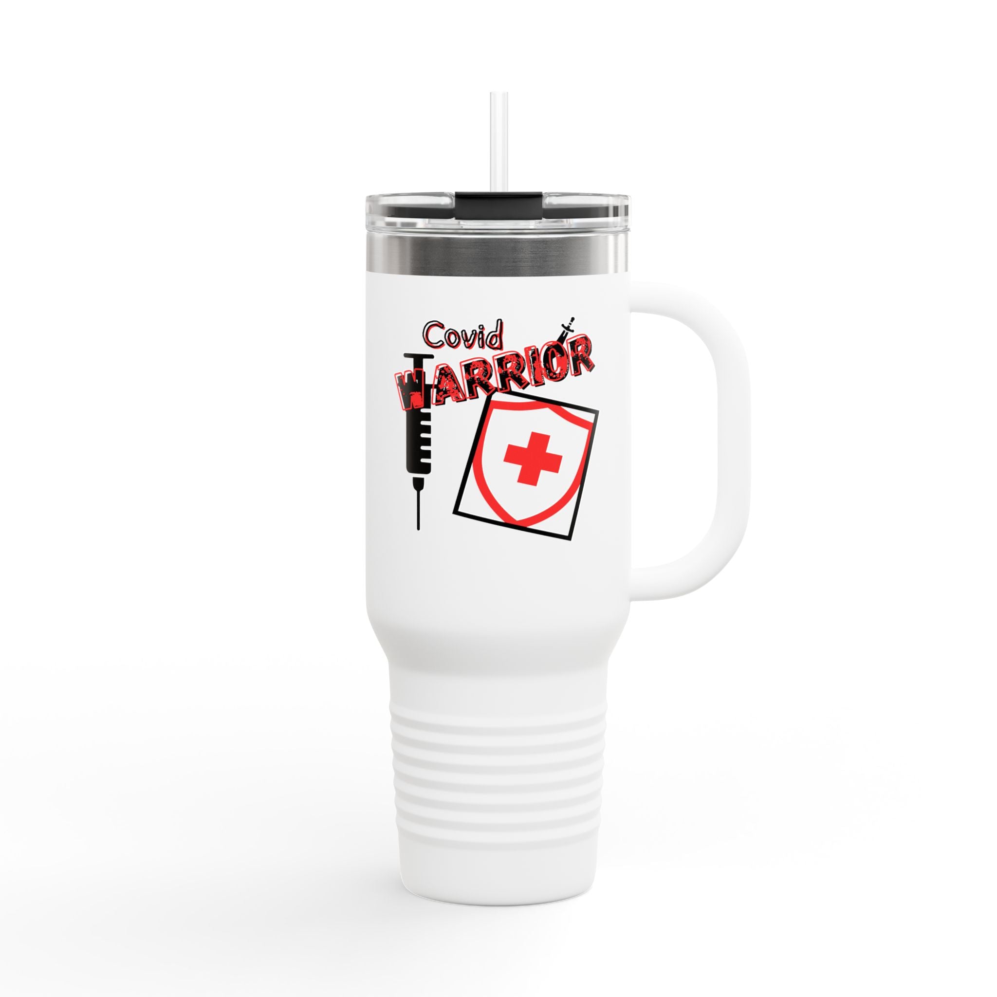 COVID Warrior Insulated Travel Mug | Travel Mug for Nurses | EMS Travel Tumbler |