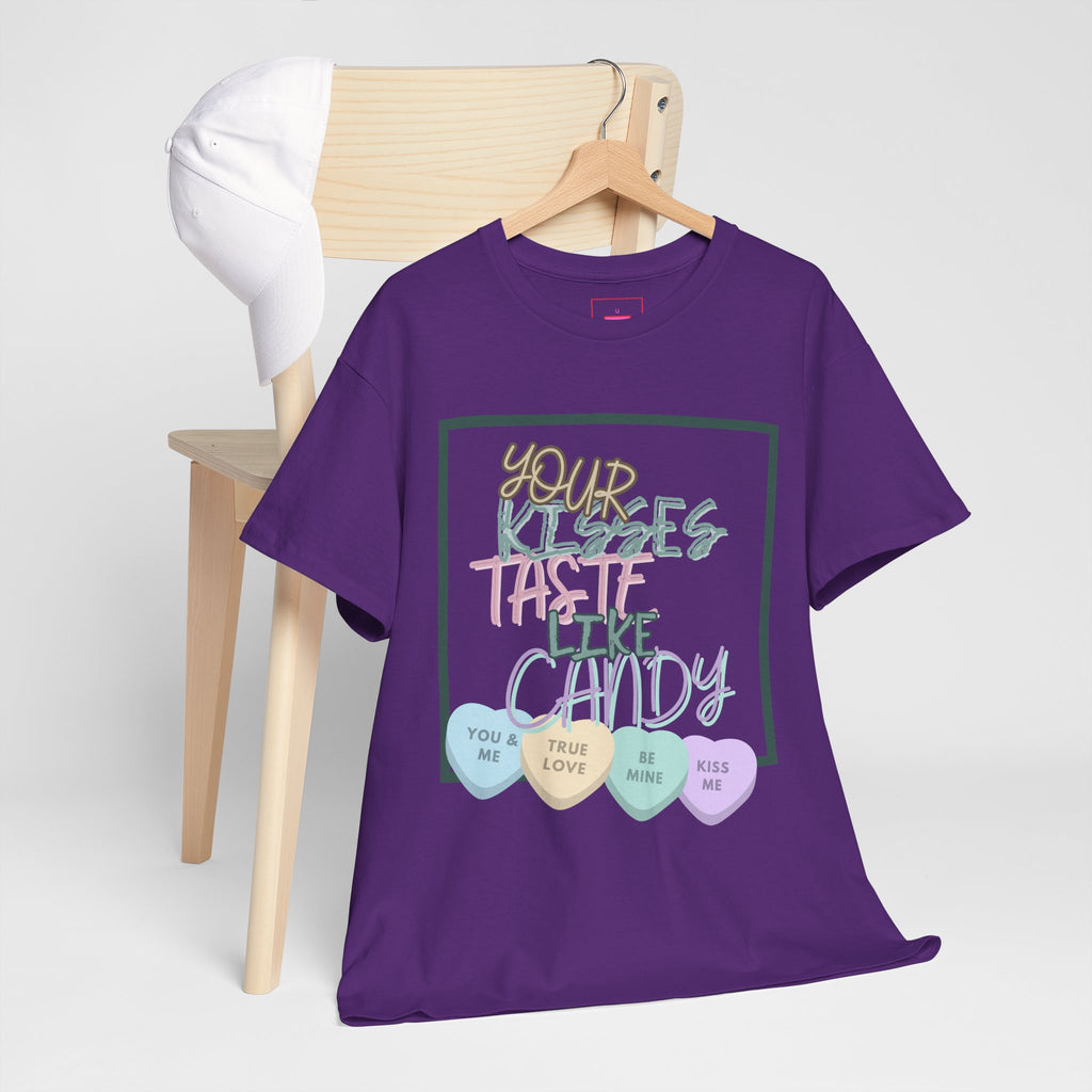 Candy Kisses Valentine's Day T Shirt | Heart T Shirt | Candy Heart Shirt | Valentines Tee