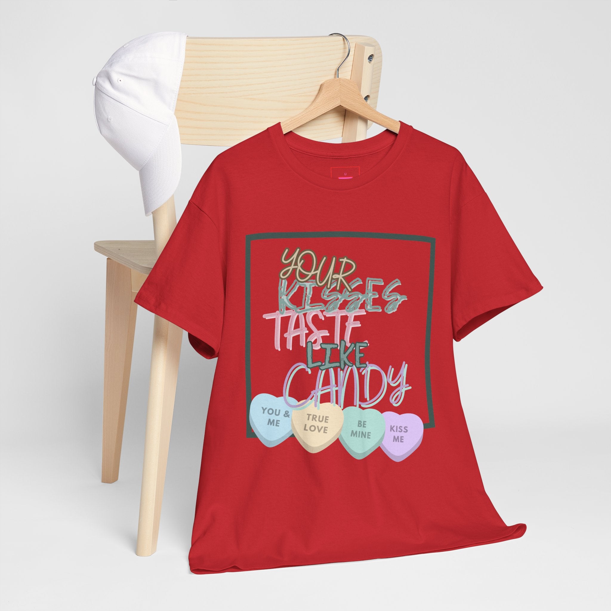 Candy Kisses Valentine's Day T Shirt | Heart T Shirt | Candy Heart Shirt | Valentines Tee