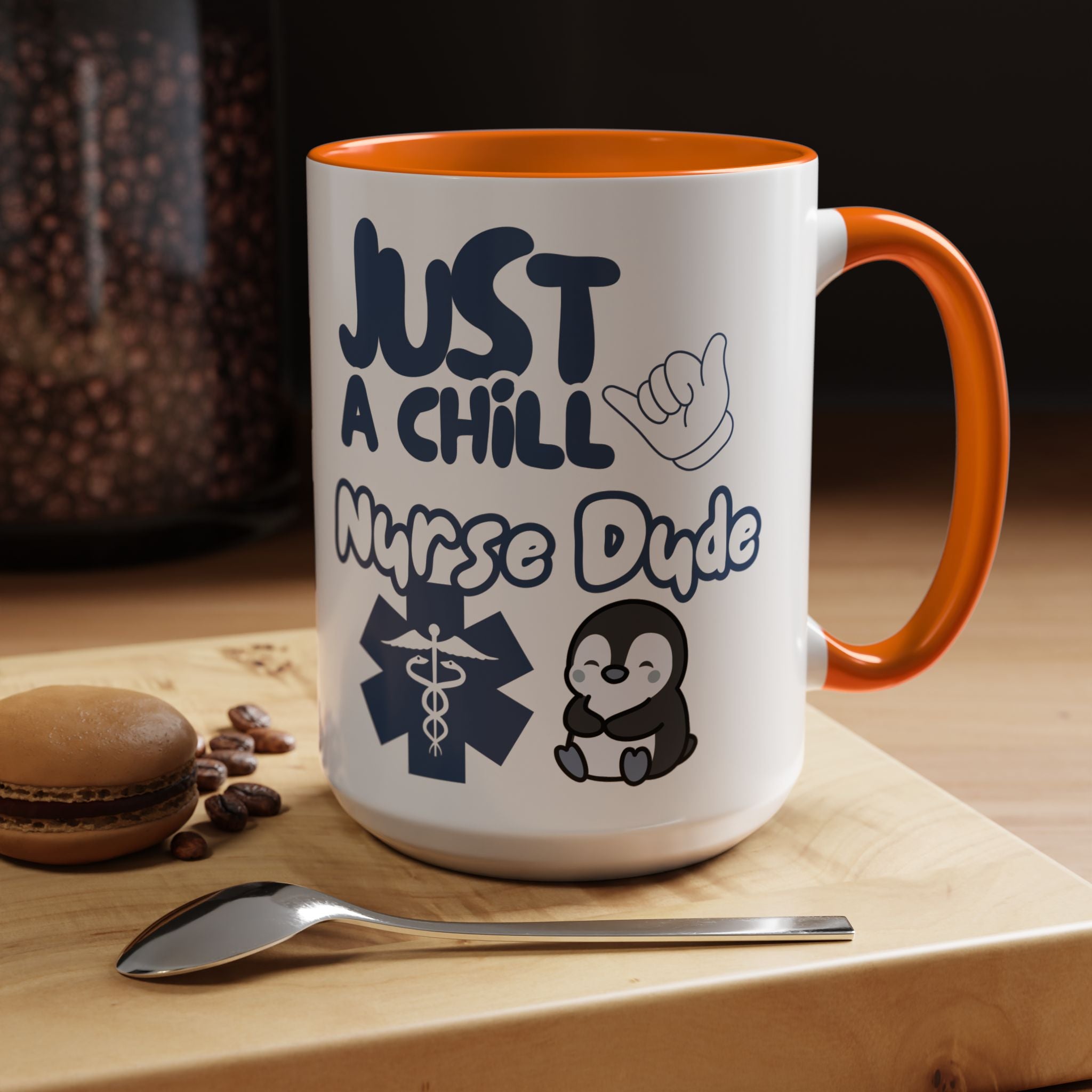 Chill Nurse Dude Insulated Medical Travel Mug 11/15oz(Blue|White)Travel Mug For Medical Professionals| Healthcare Travel Cup For Men|