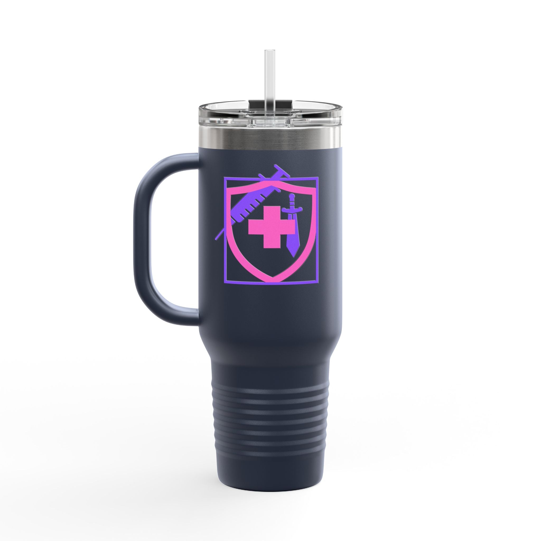 COVID Warrior 40oz Insulated Travel Mug | Travel Mug for Medical Professionals | Hospital Work Mug |