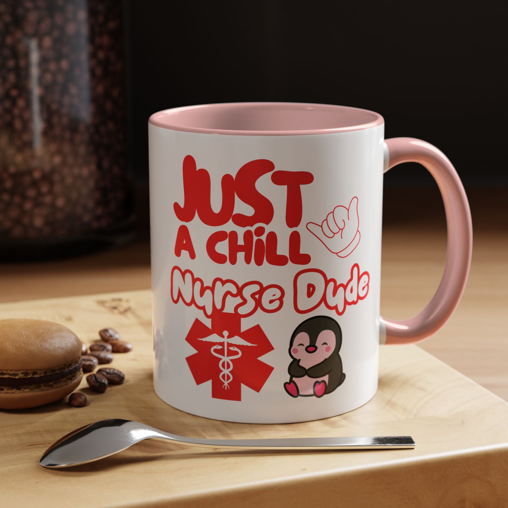 Chill Nurse Dude Insulated Medical Travel Mug 11/15oz(Red|White)Travel Mug For Medical Professionals| Healthcare Travel Cup For Men|