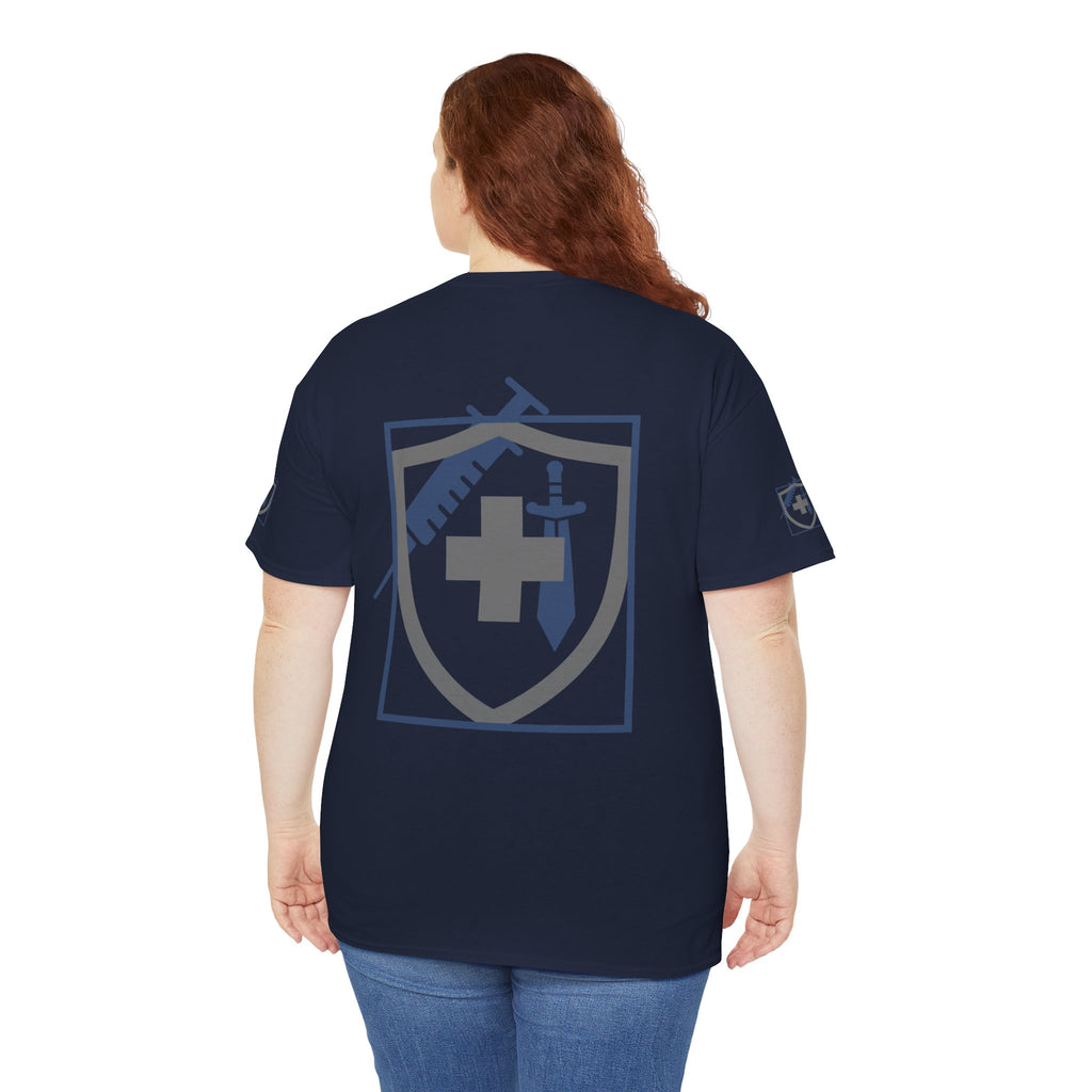 COVID Warrior Nurse & EMS T-Shirt(Blue|Grey) | Medical Staff Tribute Tee | EMS Casual Tee |