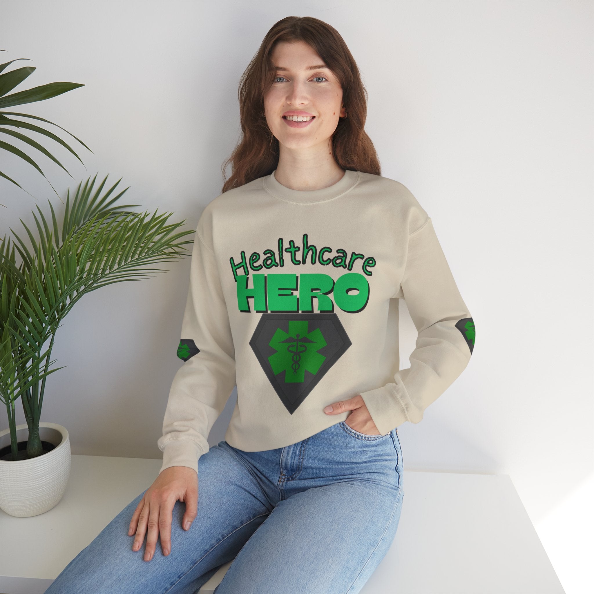 Healthcare Hero St Patrick's Day Sweatshirt| Medical Staff Appreciation Crewneck | Frontline Sweatshirt | EMS Sweater |