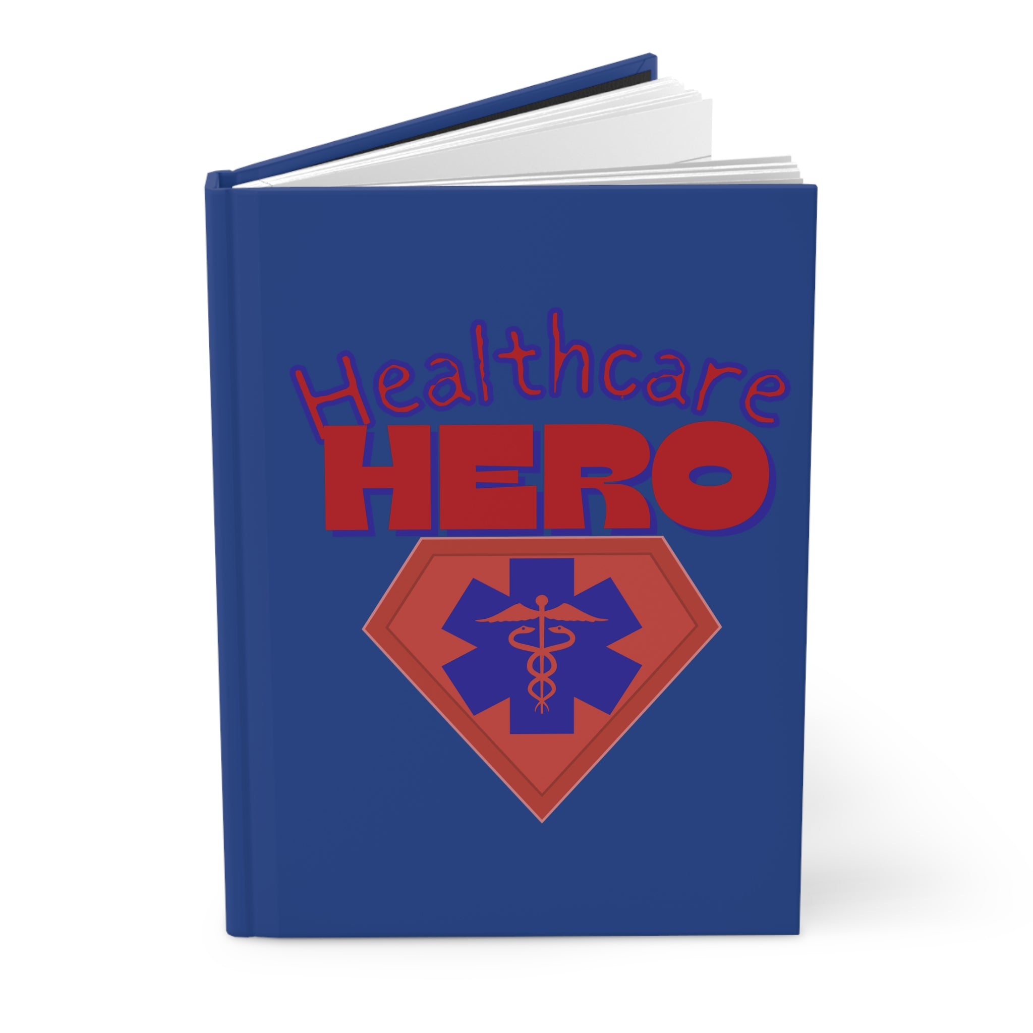 Healthcare Hero Hardcover Journal(Blue|Red) | Medical Staff Notebook | Journal for Medical Workers |