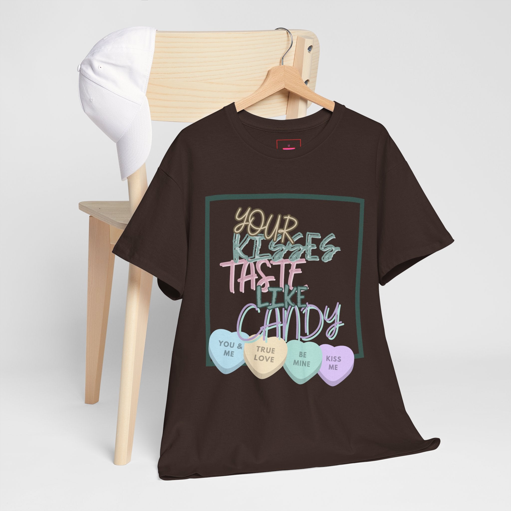 Candy Kisses Valentine's Day T Shirt | Heart T Shirt | Candy Heart Shirt | Valentines Tee