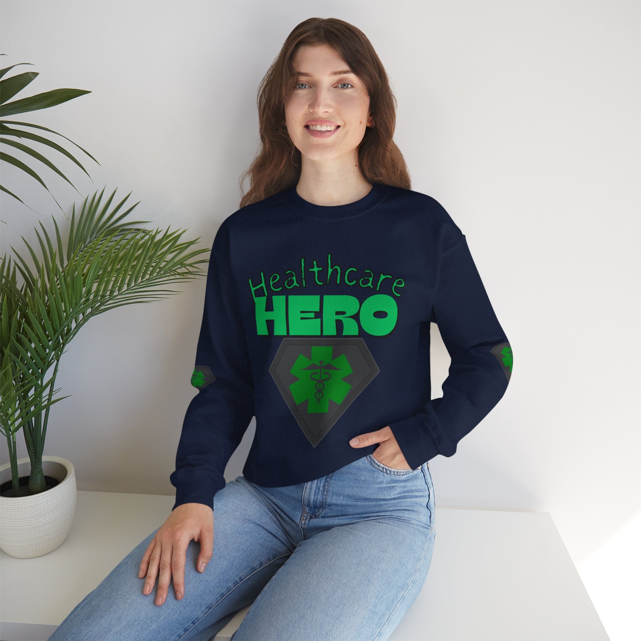 Healthcare Hero St Patrick's Day Sweatshirt| Medical Staff Appreciation Crewneck | Frontline Sweatshirt | EMS Sweater |
