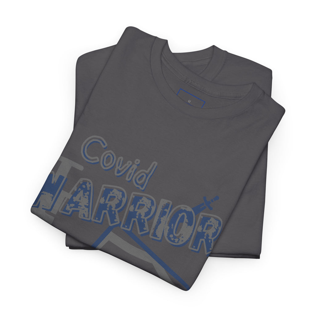 COVID Warrior Nurse & EMS T-Shirt(Blue|Grey) | Medical Staff Tribute Tee | EMS Casual Tee |