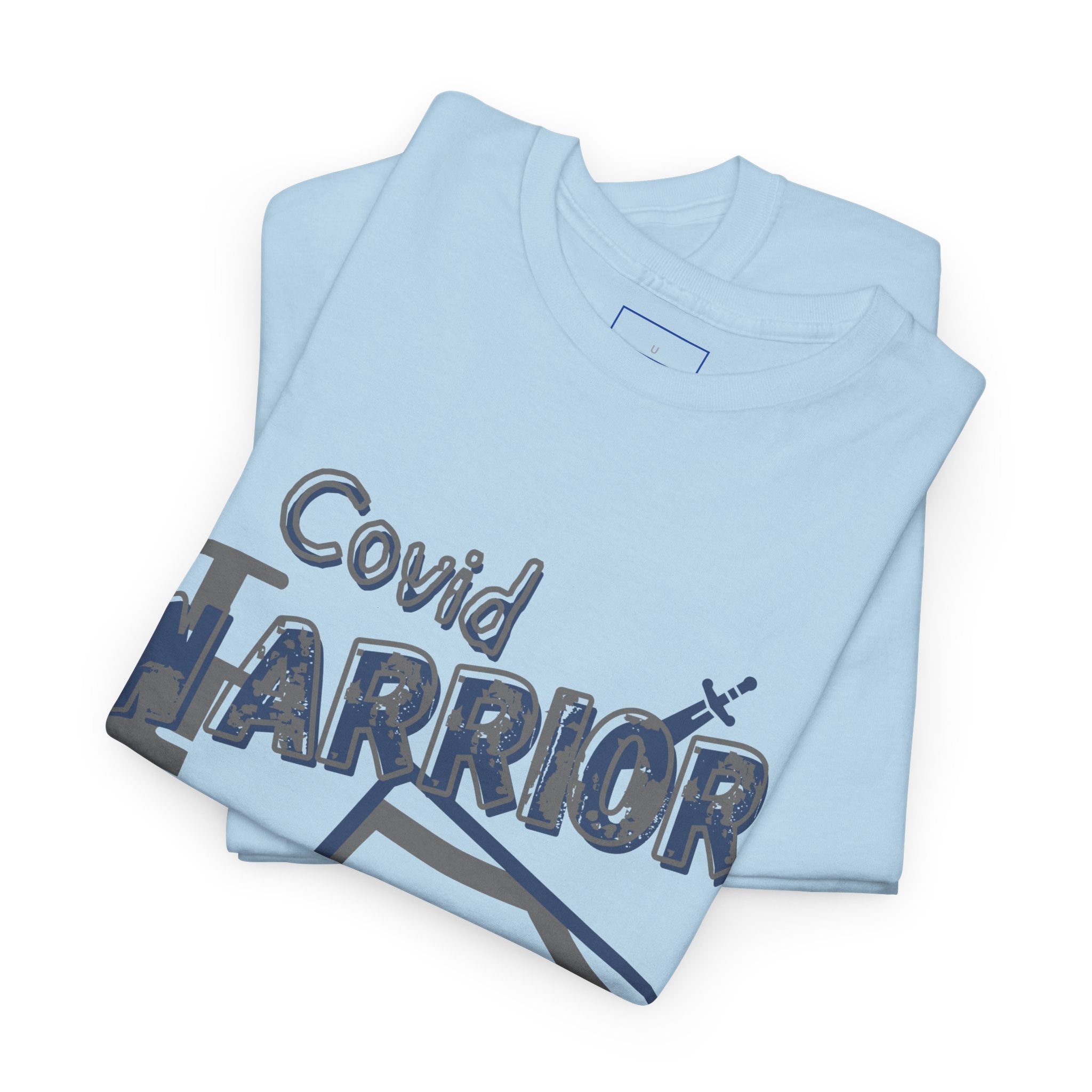 COVID Warrior Nurse & EMS T-Shirt(Blue|Grey) | Medical Staff Tribute Tee | EMS Casual Tee |