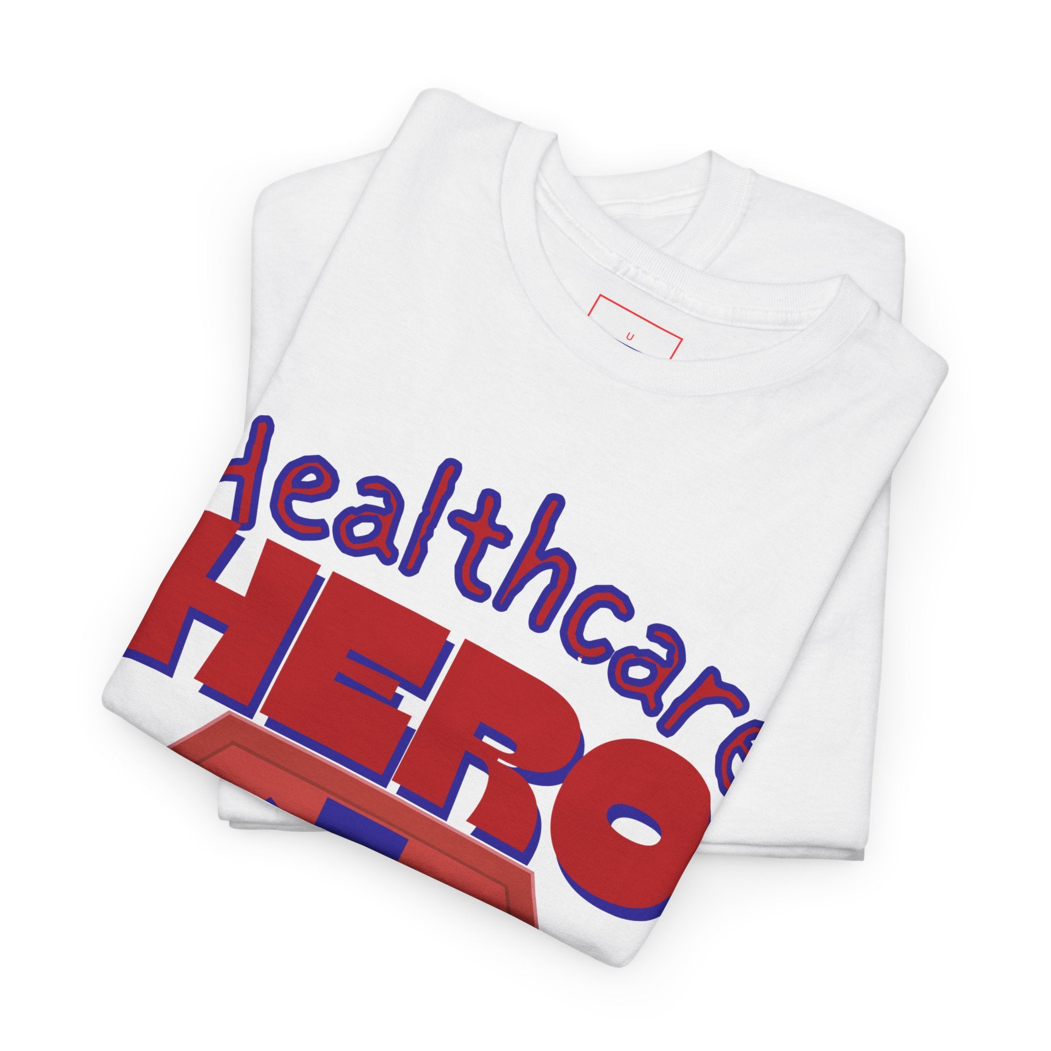 Healthcare Hero T‑Shirt(Blue|Red) | Med Team T-shirt | Medical Staff T-Shirt | Cool Medical Shirt | Cool Nursing Tee |