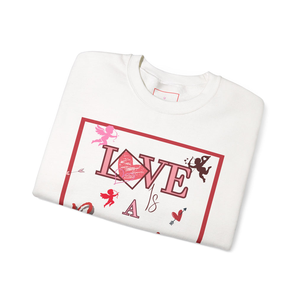 Love Is a Battlefield Valentines Day Sweatshirt  | Cupid Sweater | Heart Sweater | Valentines Day Sweatshirt |
