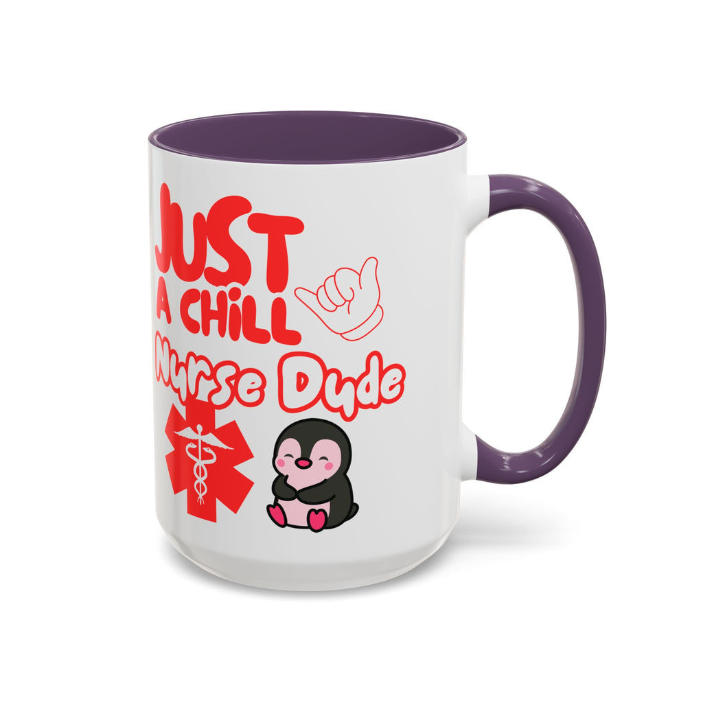 Chill Nurse Dude Insulated Medical Travel Mug 11/15oz(Red|White)Travel Mug For Medical Professionals| Healthcare Travel Cup For Men|