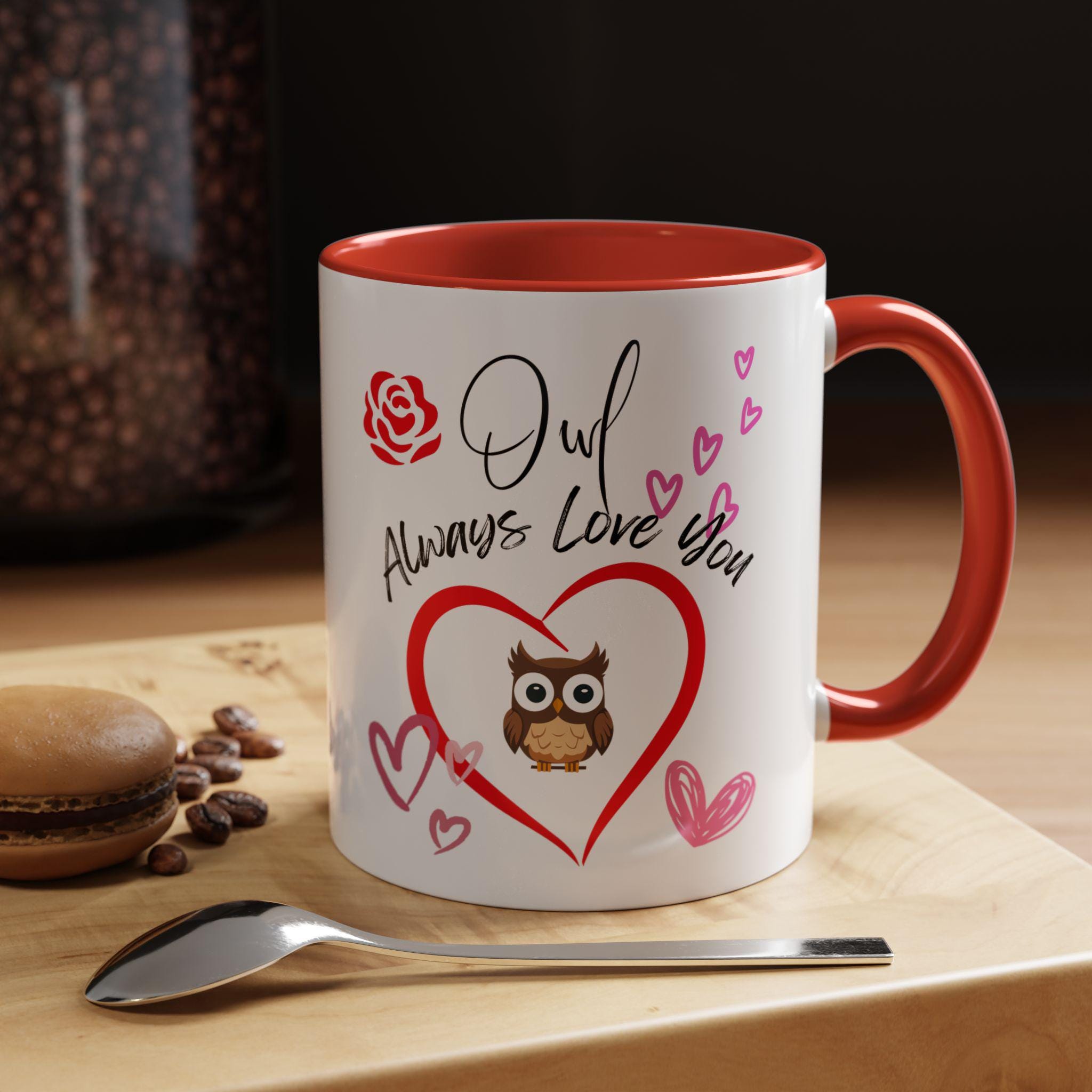 Owl Always Love You Valentines Day Mug | Accent Coffee Mug | Heart Mug | I Love You Mug | Owl Mug
