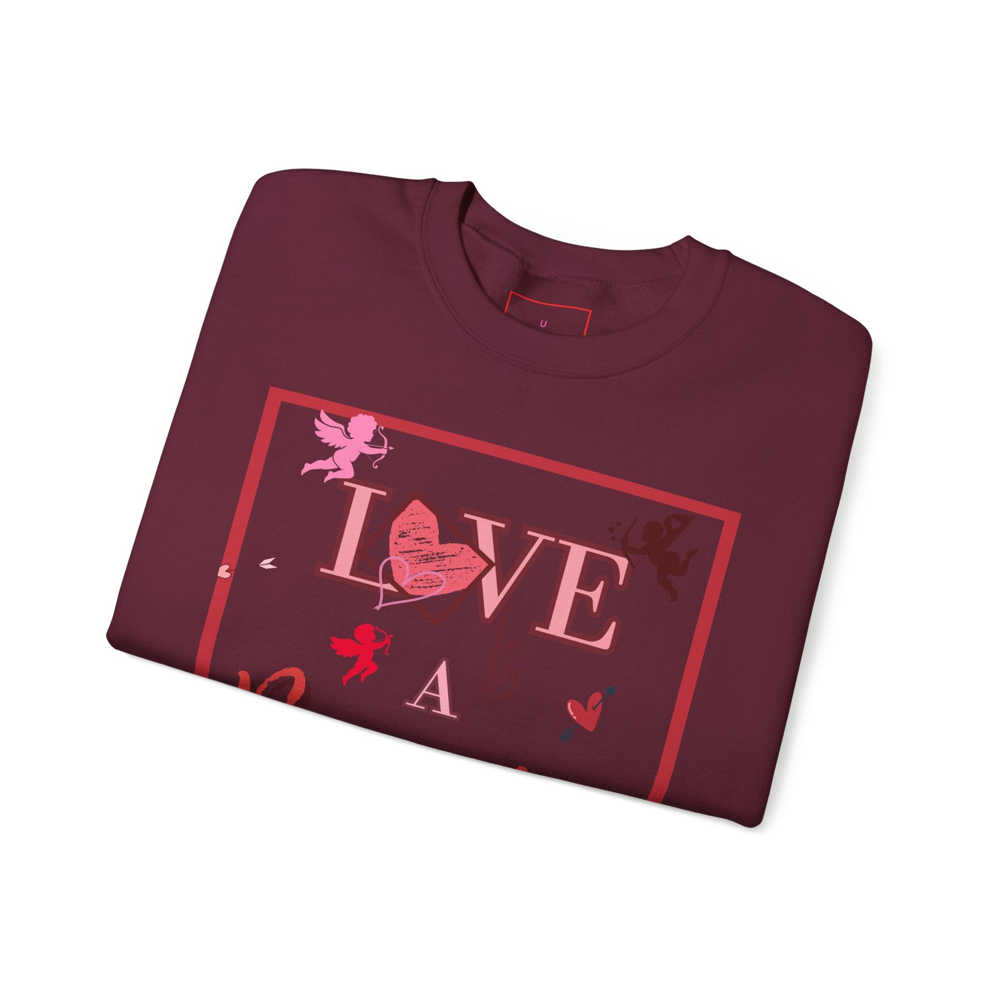Love Is a Battlefield Valentines Day Sweatshirt  | Cupid Sweater | Heart Sweater | Valentines Day Sweatshirt |