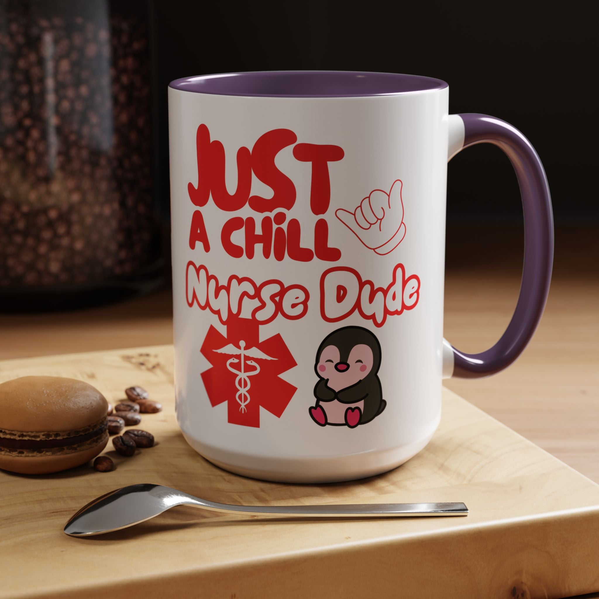 Chill Nurse Dude Insulated Medical Travel Mug 11/15oz(Red|White)Travel Mug For Medical Professionals| Healthcare Travel Cup For Men|