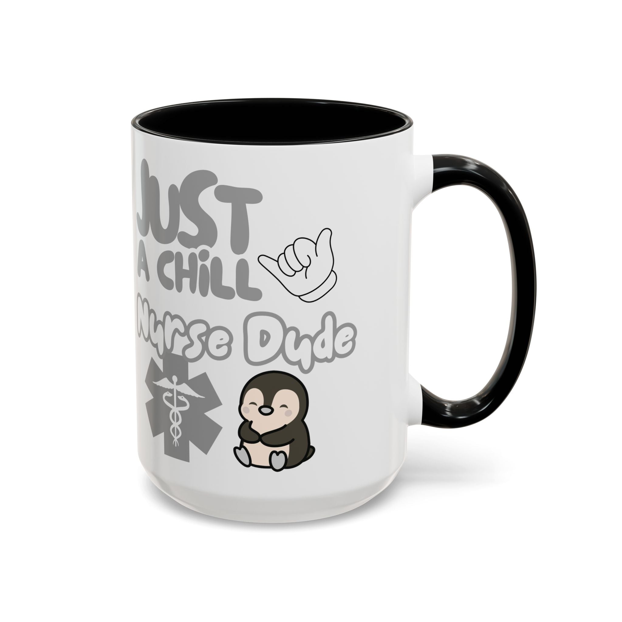 Chill Nurse Dude Insulated Medical Travel Mug 11/15oz(Grey|White)Travel Mug For Medical Professionals| Healthcare Travel Cup For Men|