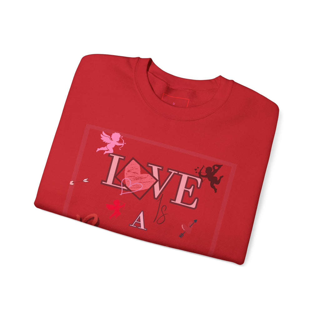 Love Is a Battlefield Valentines Day Sweatshirt  | Cupid Sweater | Heart Sweater | Valentines Day Sweatshirt |