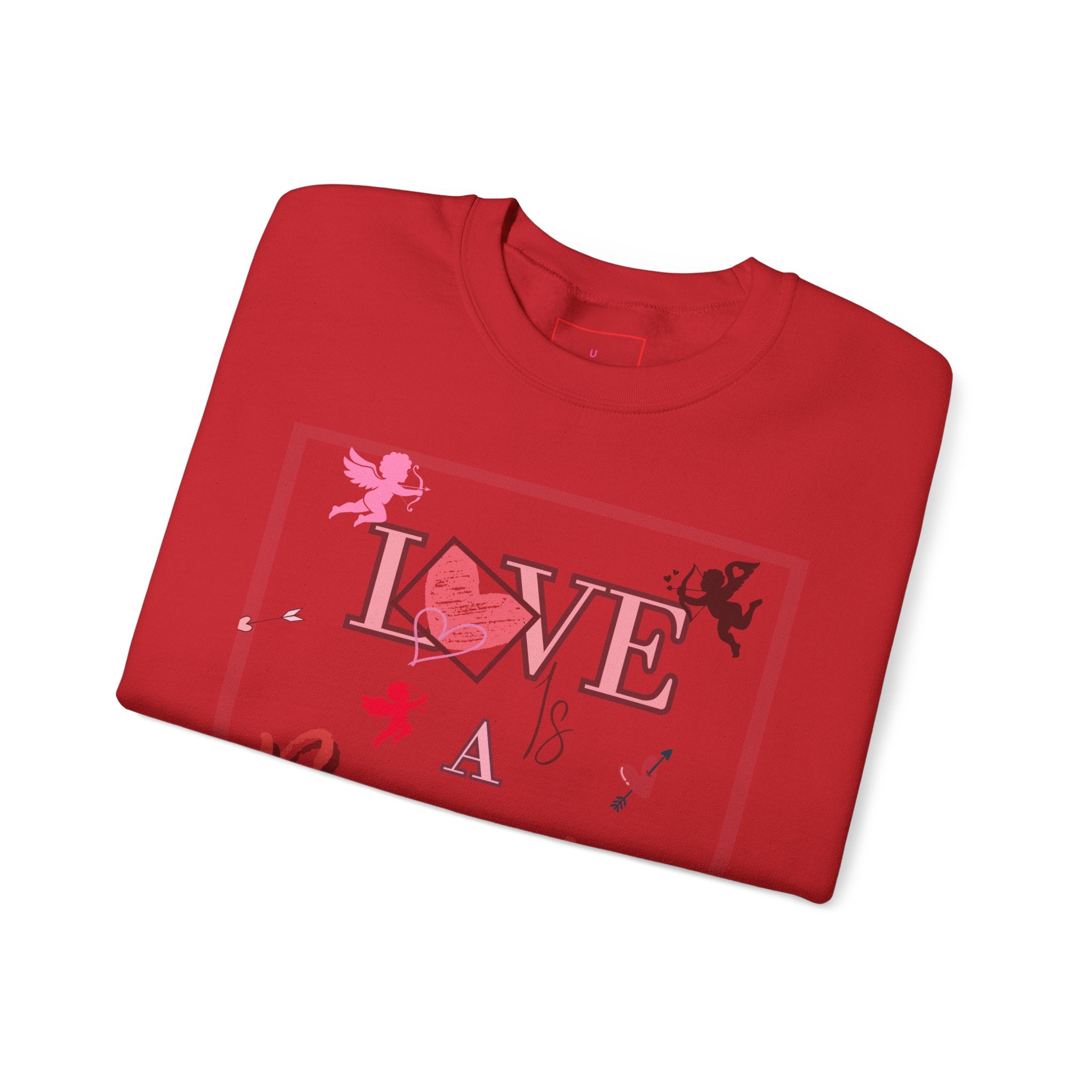 Love Is a Battlefield Valentines Day Sweatshirt  | Cupid Sweater | Heart Sweater | Valentines Day Sweatshirt |