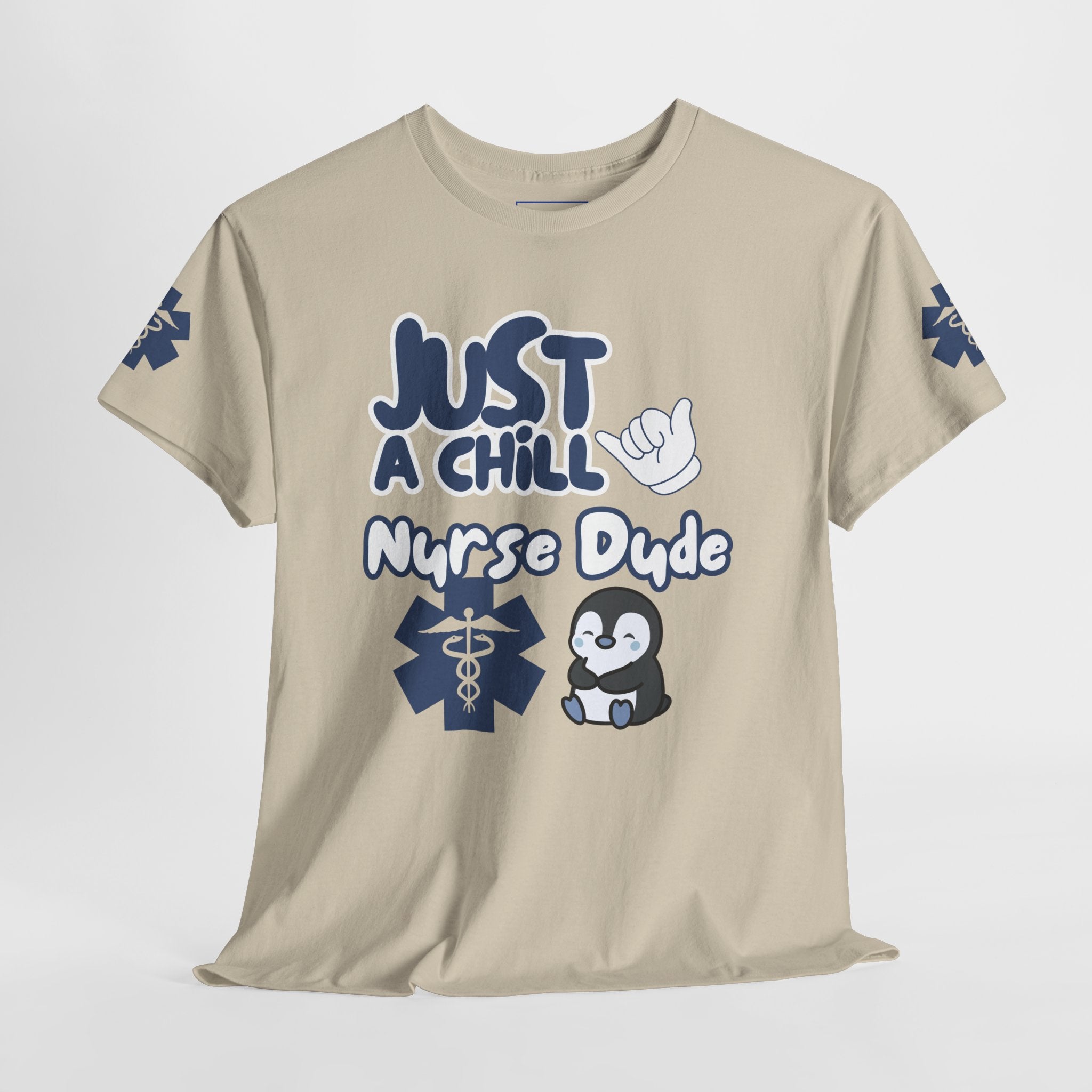 Chill Nurse Dude T-Shirt Medical T-Shirt(Blue|White)|Cool EMT Medical Tee| Mens Nurse T-Shirt | Mens Medical Tee |
