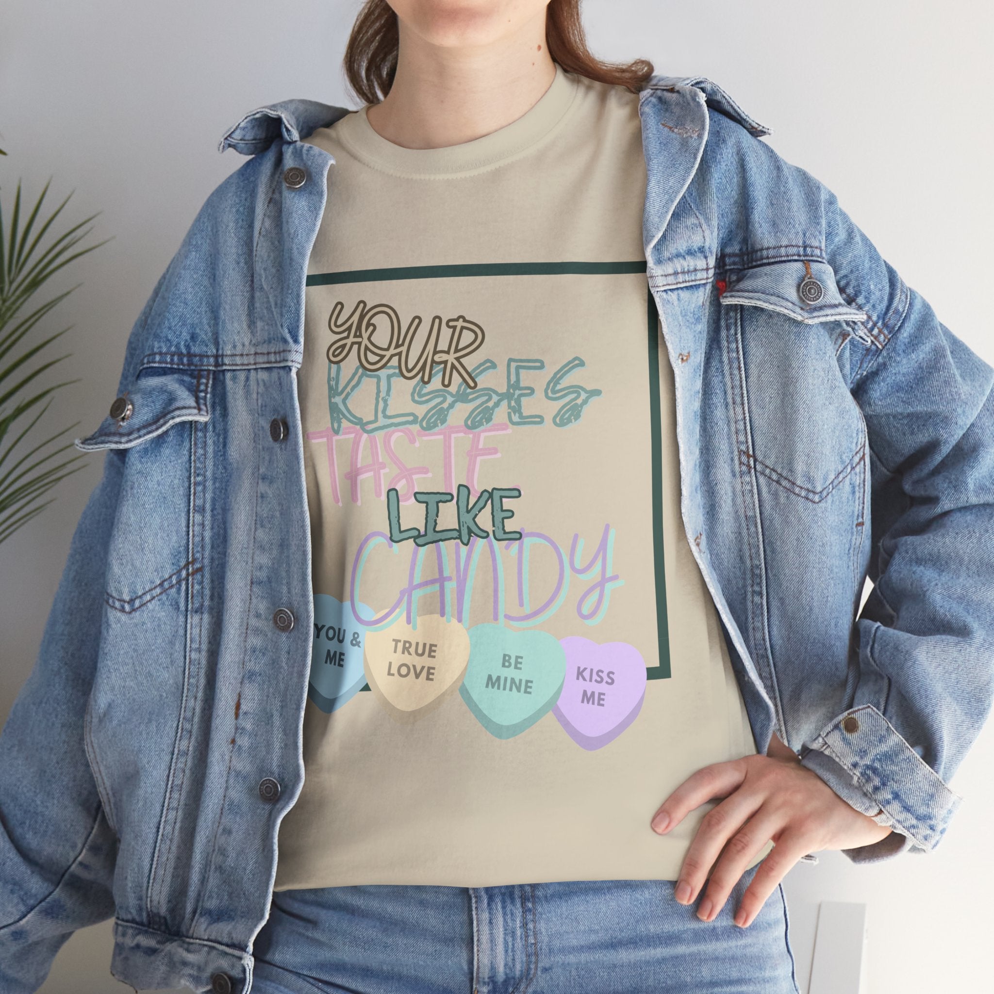 Candy Kisses Valentine's Day T Shirt | Heart T Shirt | Candy Heart Shirt | Valentines Tee