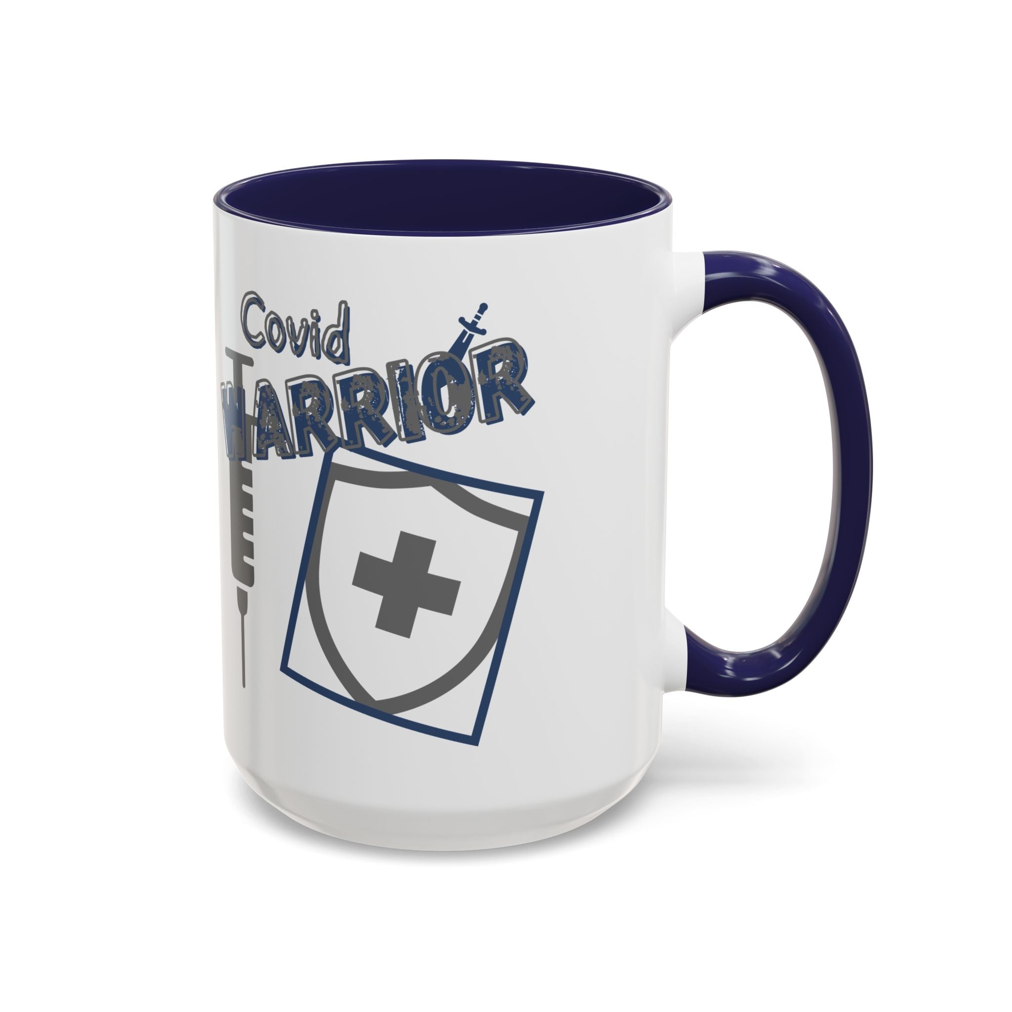 COVID Warrior Coffee Mug | Medical Staff Accent Mug 11/15oz | Work Cup For Frontline Workers |