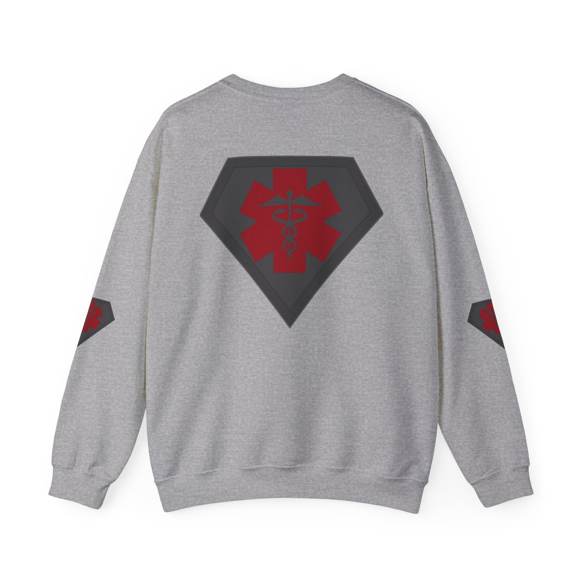 Healthcare Hero Sweatshirt(Red|Black) |  Medical Staff Appreciation Crewneck | Frontline Sweatshirt | EMS Sweater |