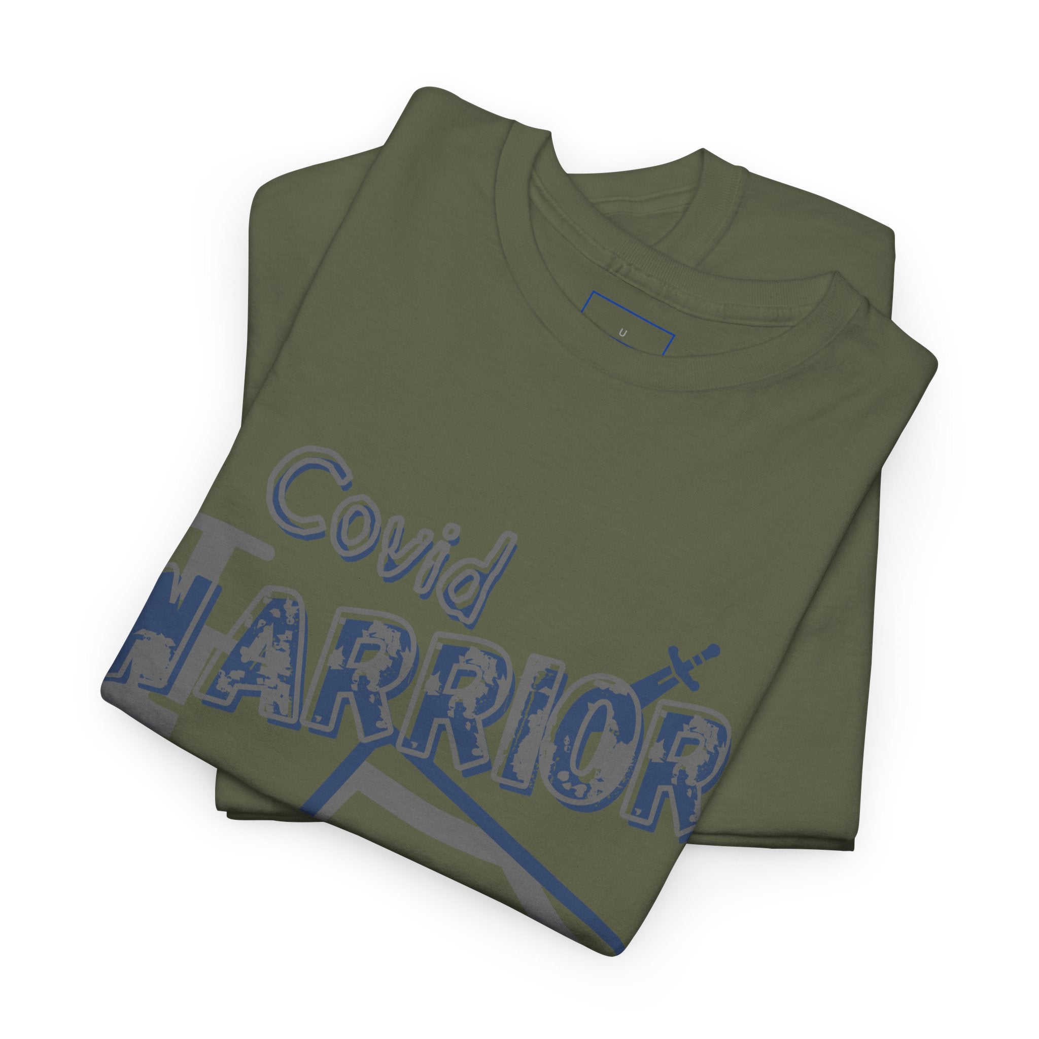 COVID Warrior Nurse & EMS T-Shirt(Blue|Grey) | Medical Staff Tribute Tee | EMS Casual Tee |