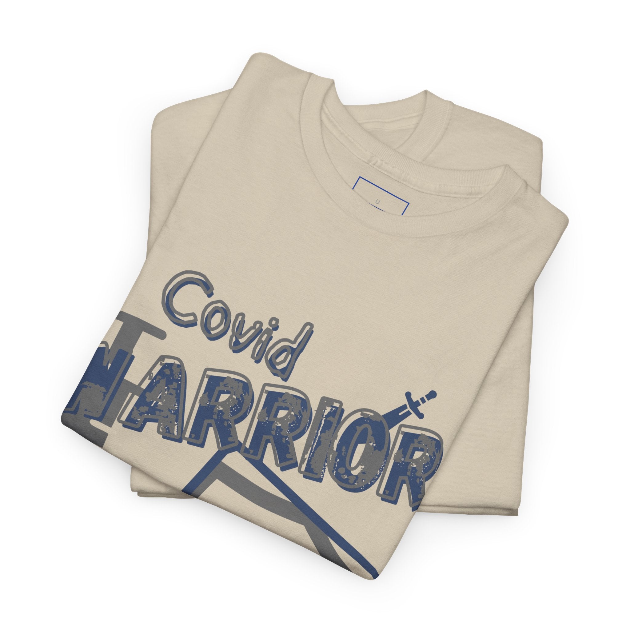 COVID Warrior Nurse & EMS T-Shirt(Blue|Grey) | Medical Staff Tribute Tee | EMS Casual Tee |
