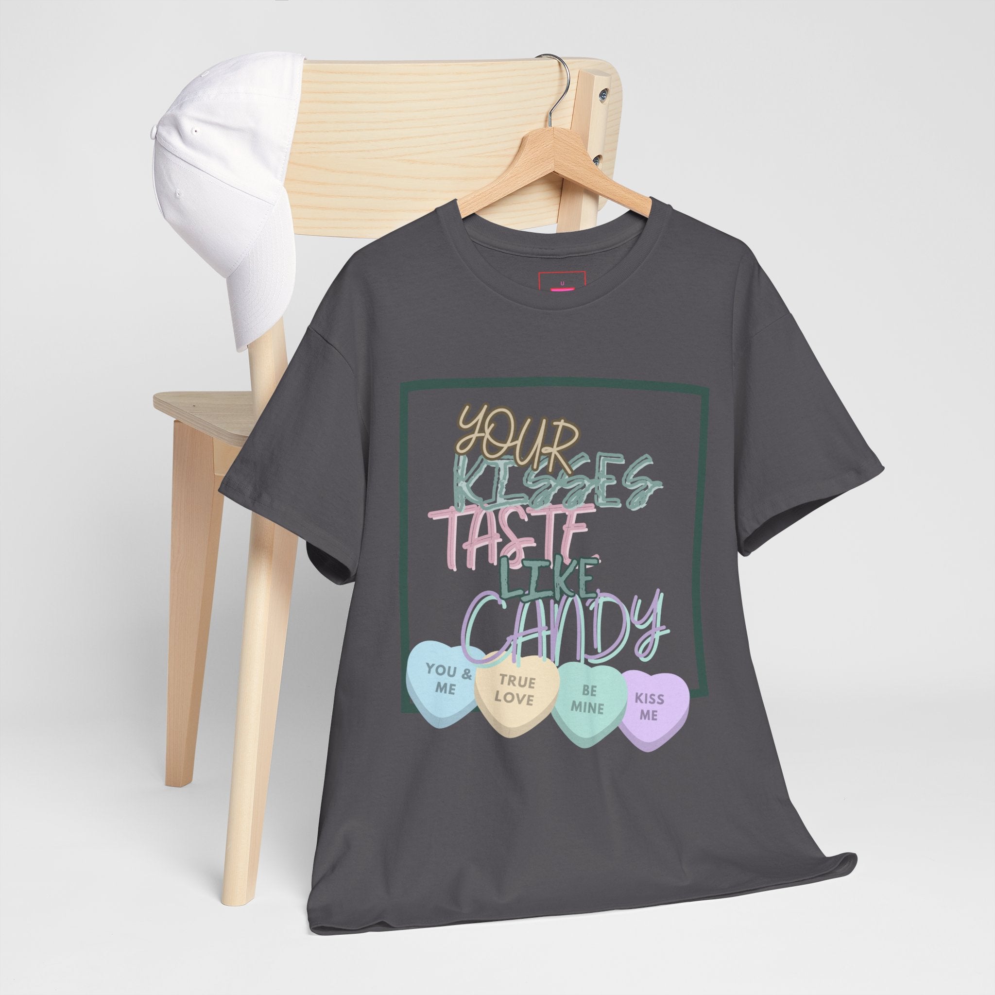 Candy Kisses Valentine's Day T Shirt | Heart T Shirt | Candy Heart Shirt | Valentines Tee