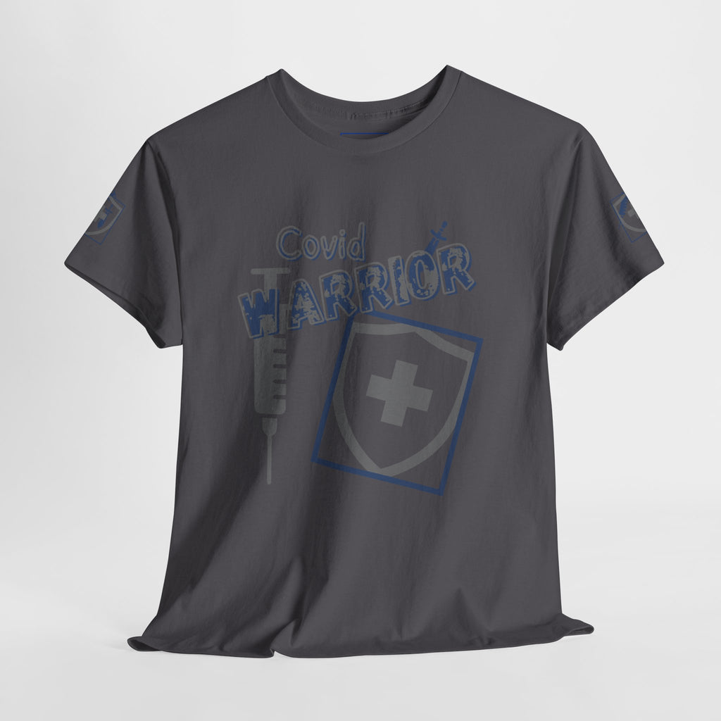 COVID Warrior Nurse & EMS T-Shirt(Blue|Grey) | Medical Staff Tribute Tee | EMS Casual Tee |