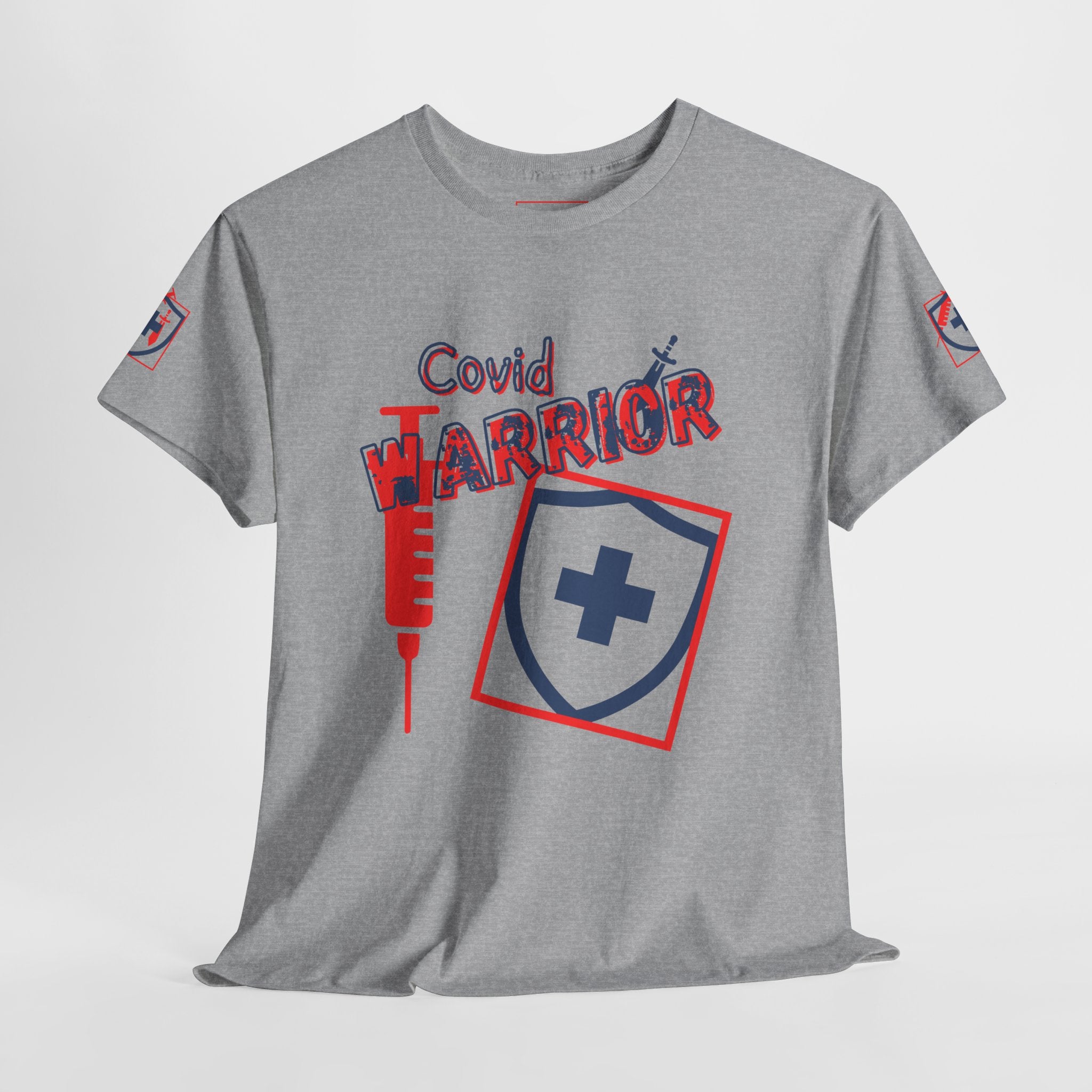 COVID Warrior T-Shirt(Red|Blue) | Medical Staff Tribute Tee| Nursing T-Shirt| EMS Medical Shirt|