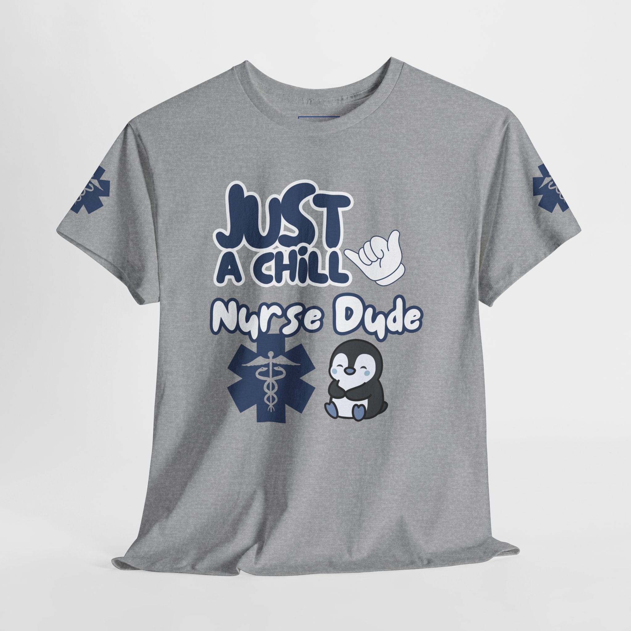Chill Nurse Dude T-Shirt Medical T-Shirt(Blue|White)|Cool EMT Medical Tee| Mens Nurse T-Shirt | Mens Medical Tee |