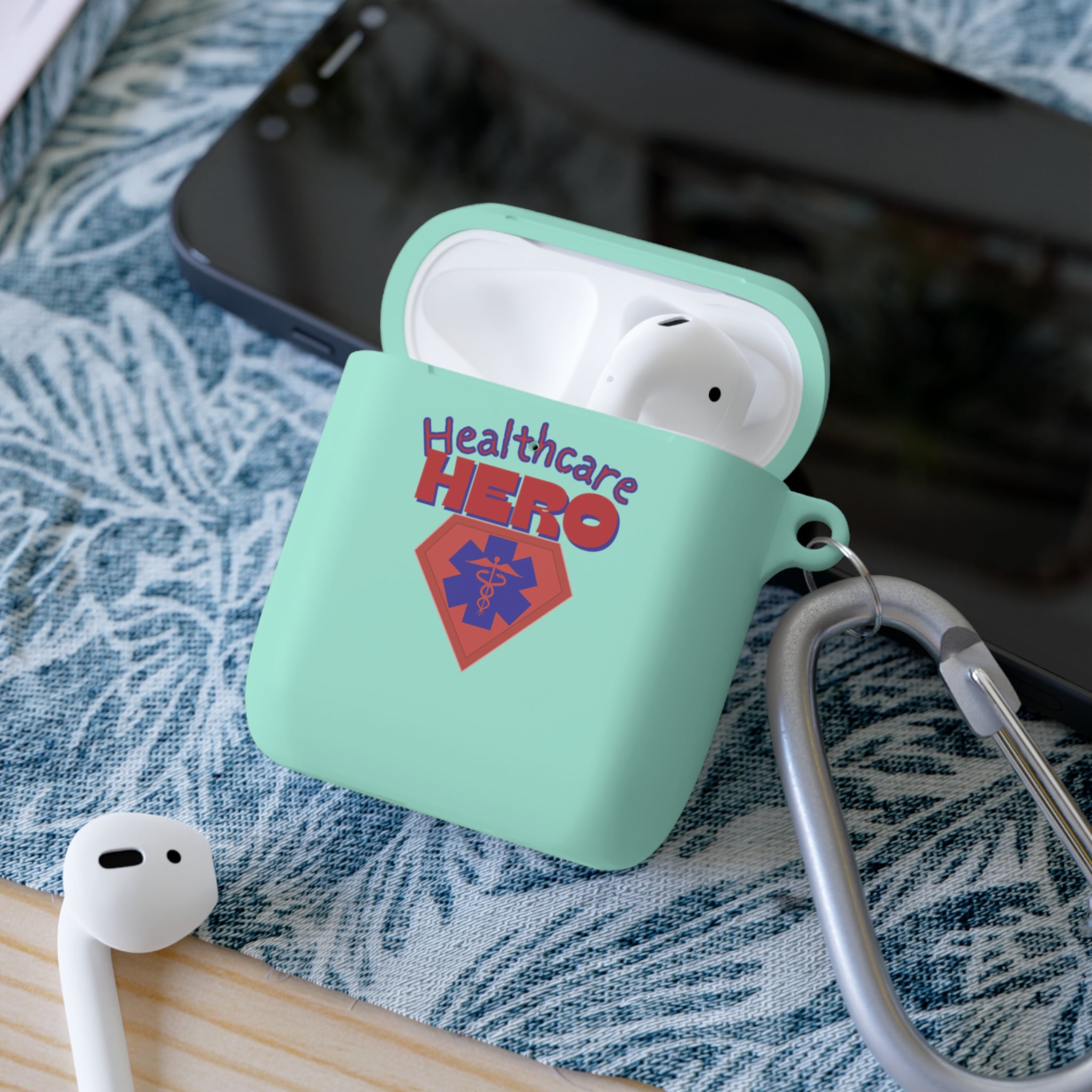 Healthcare Hero AirPods/Pro Case Cover(RedBlue)|Medical Staff Cover for AirPods|Airpod Case For First Responders|