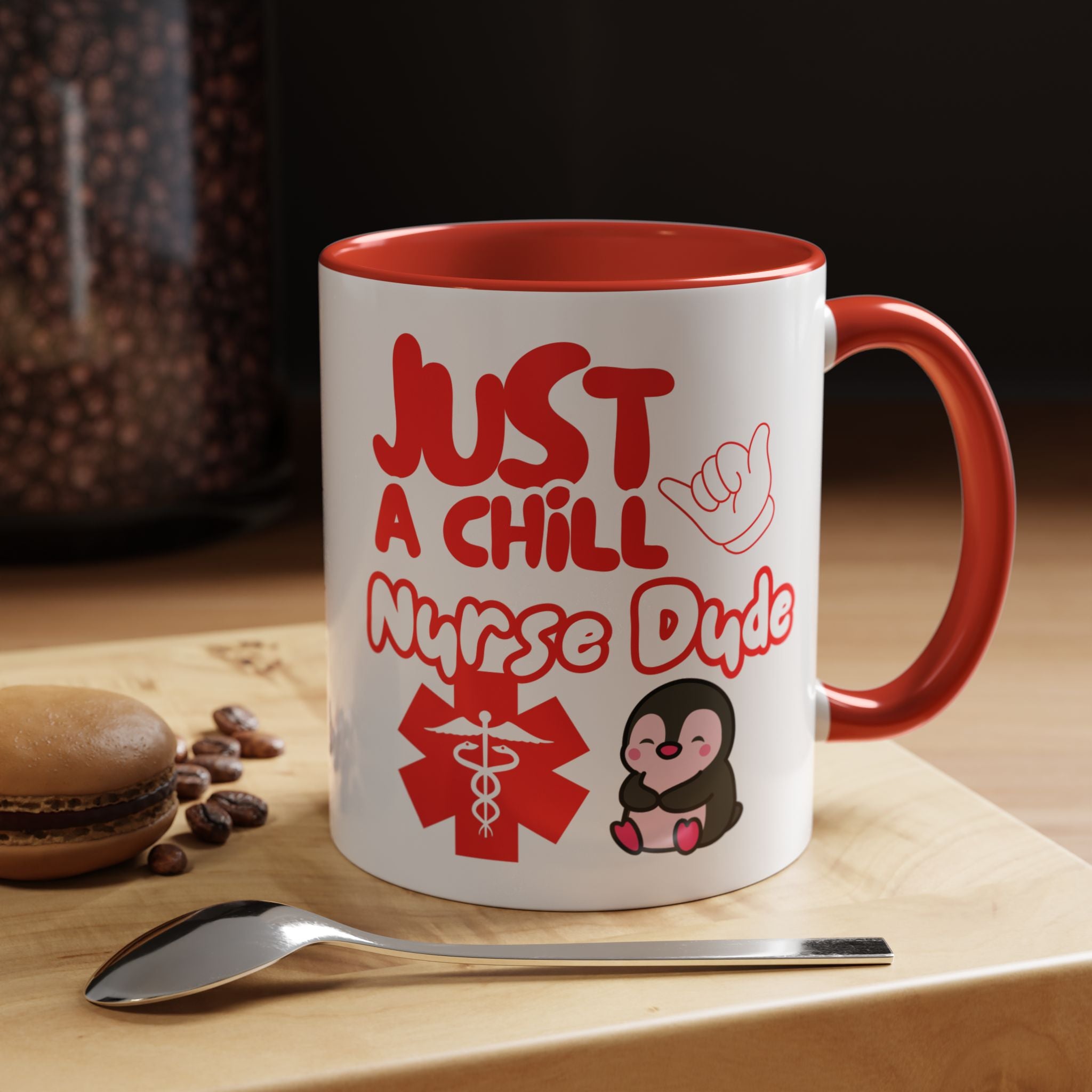 Chill Nurse Dude Insulated Medical Travel Mug 11/15oz(Red|White)Travel Mug For Medical Professionals| Healthcare Travel Cup For Men|