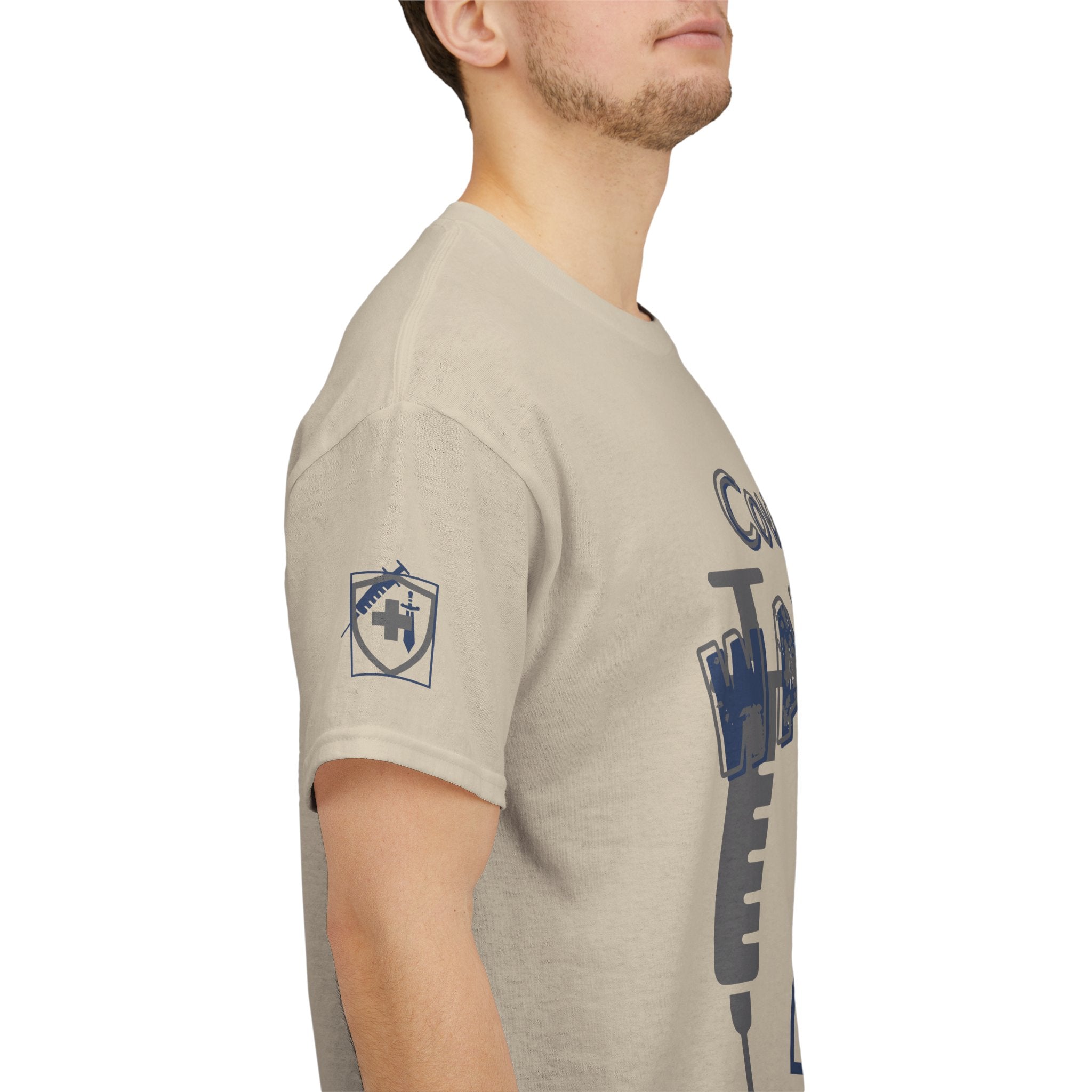 COVID Warrior Nurse & EMS T-Shirt(Blue|Grey) | Medical Staff Tribute Tee | EMS Casual Tee |