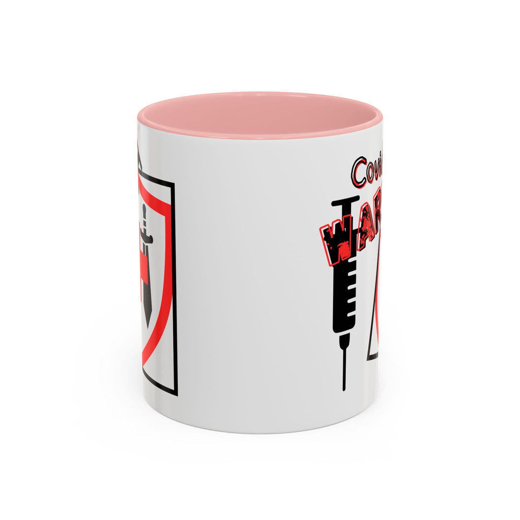 COVID Warrior Coffee Mug(Red|Black) | Vaccine Shield Accent Mug 11/15oz| Medical Staff Work Mug |