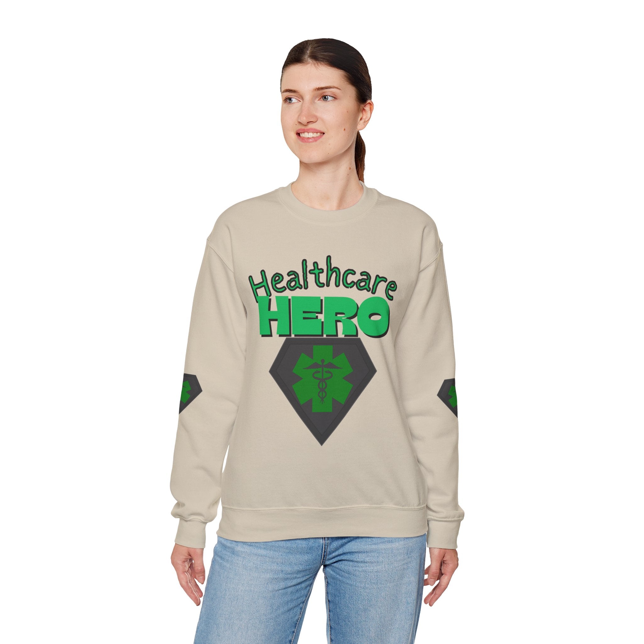 Healthcare Hero St Patrick's Day Sweatshirt| Medical Staff Appreciation Crewneck | Frontline Sweatshirt | EMS Sweater |