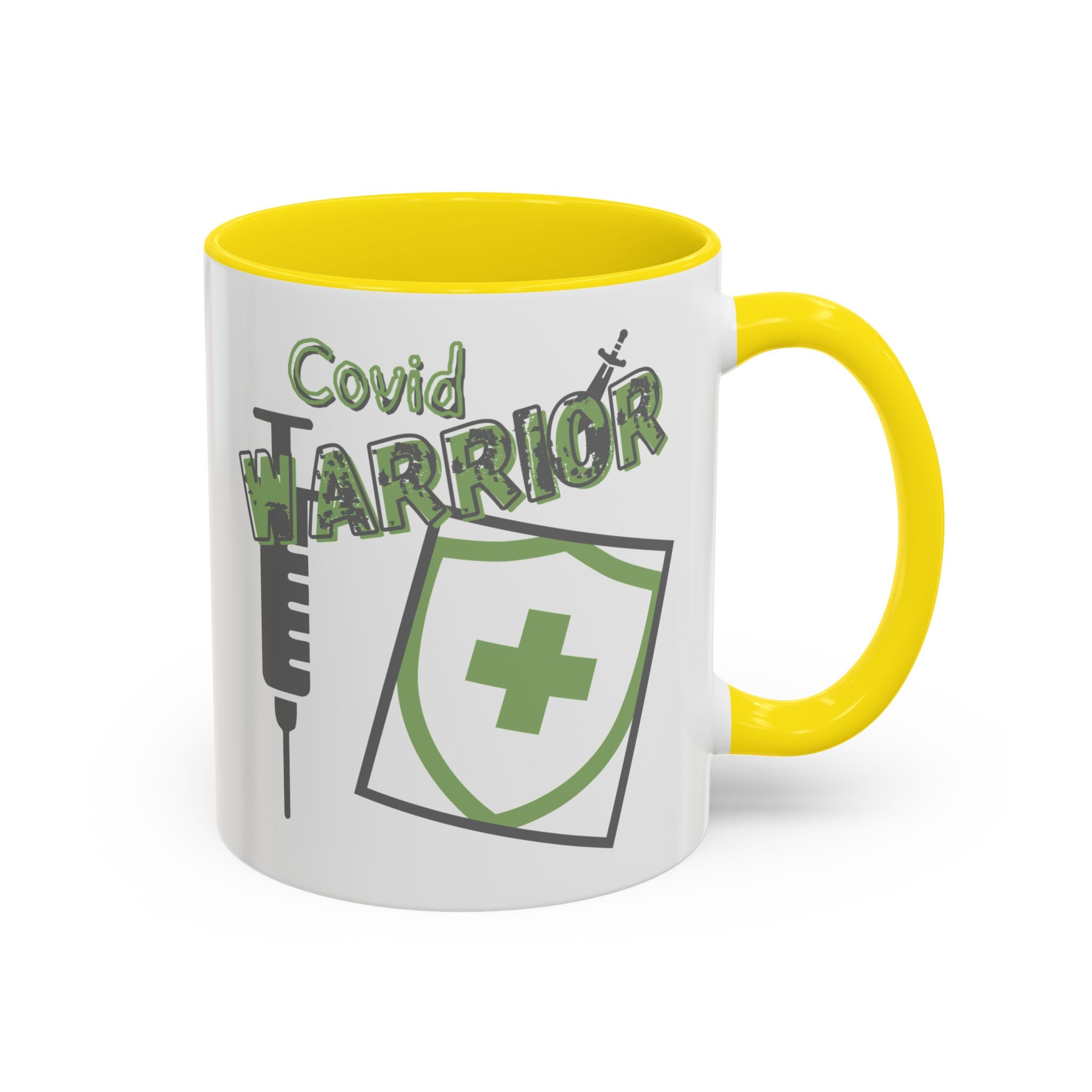 COVID Warrior Coffee Mug |Medical Staff Accent Mug 11/15 oz | Hospital Work Cup |