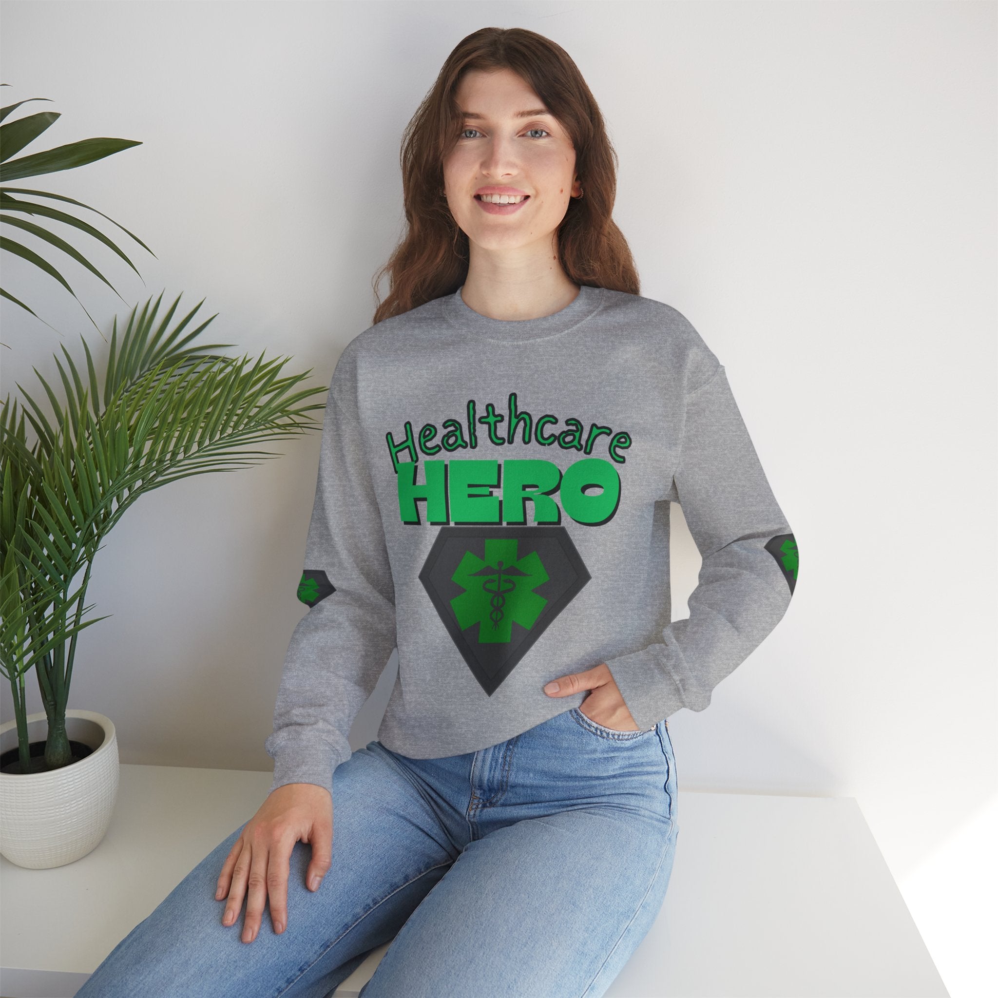 Healthcare Hero St Patrick's Day Sweatshirt| Medical Staff Appreciation Crewneck | Frontline Sweatshirt | EMS Sweater |