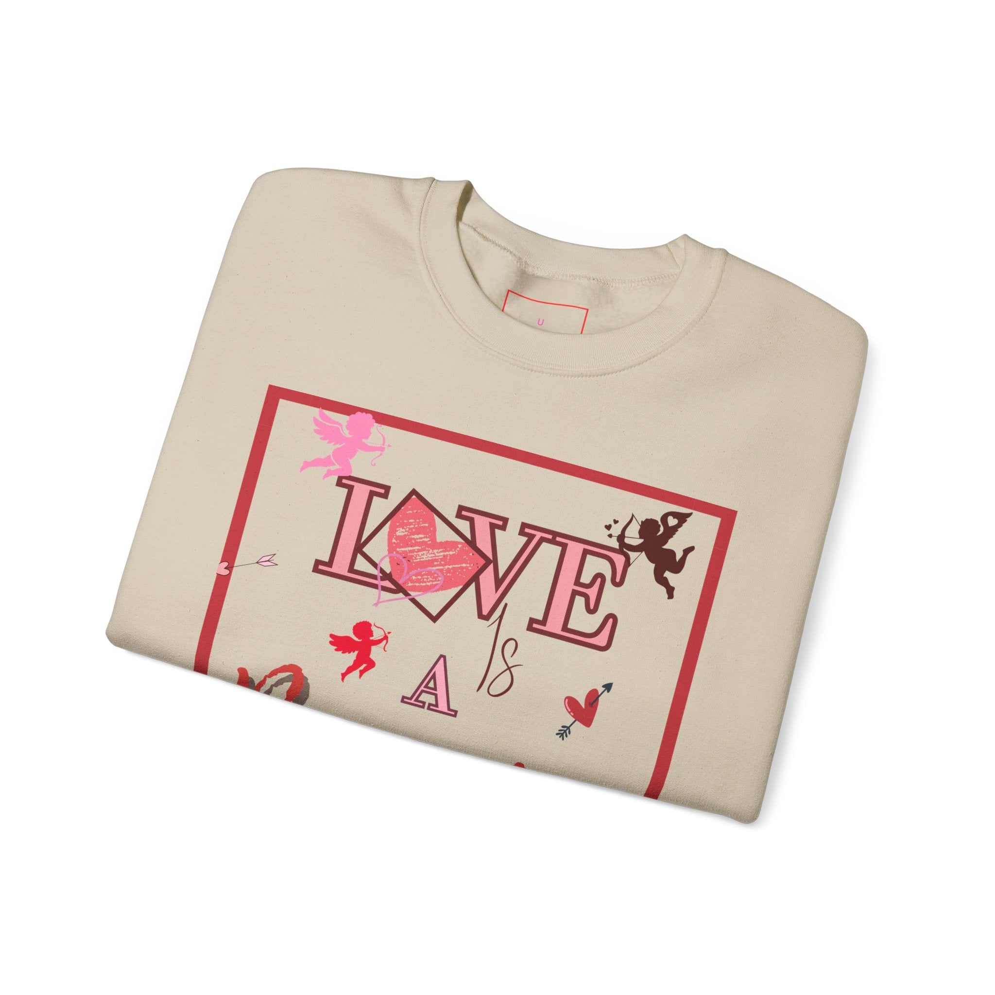 Love Is a Battlefield Valentines Day Sweatshirt  | Cupid Sweater | Heart Sweater | Valentines Day Sweatshirt |