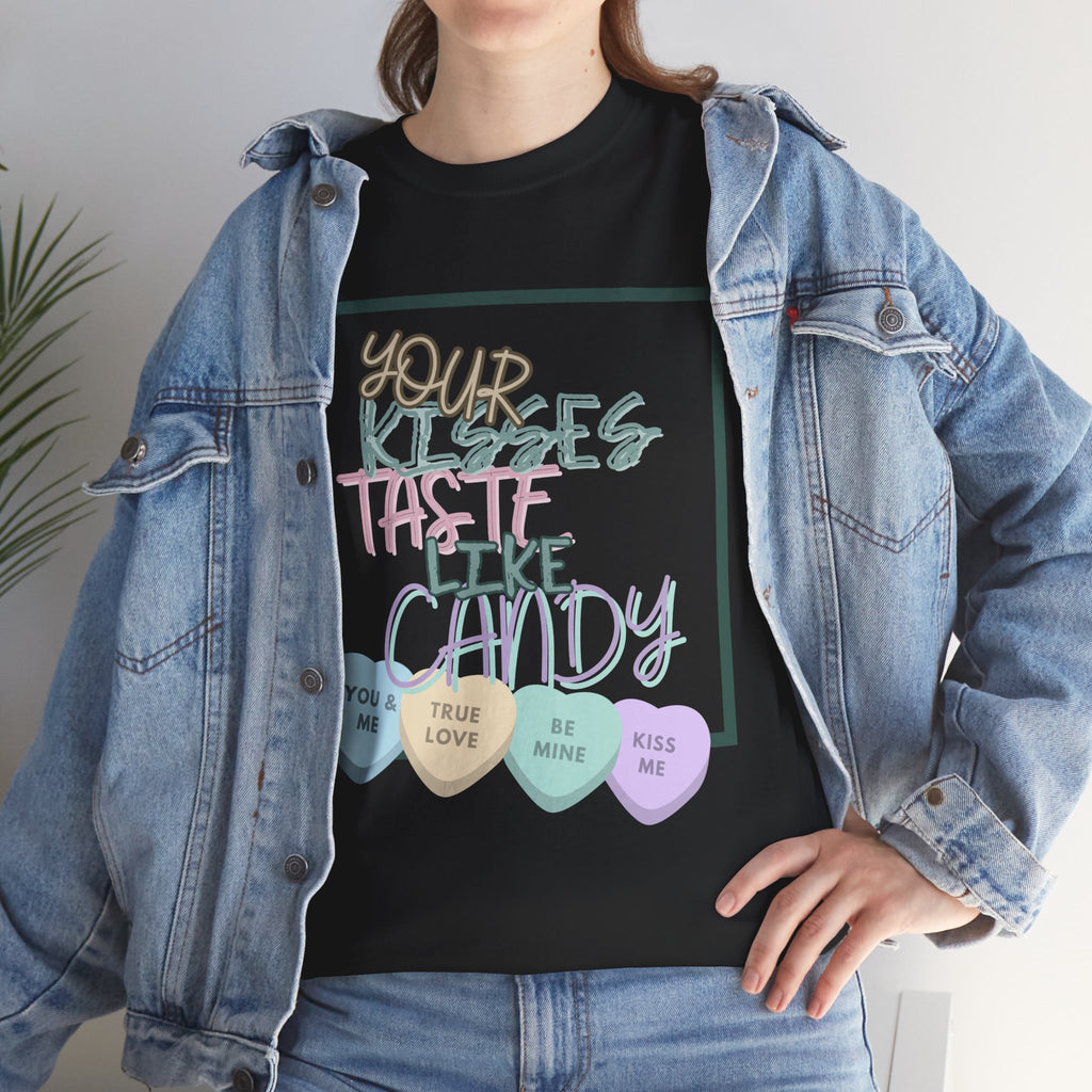 Candy Kisses Valentine's Day T Shirt | Heart T Shirt | Candy Heart Shirt | Valentines Tee